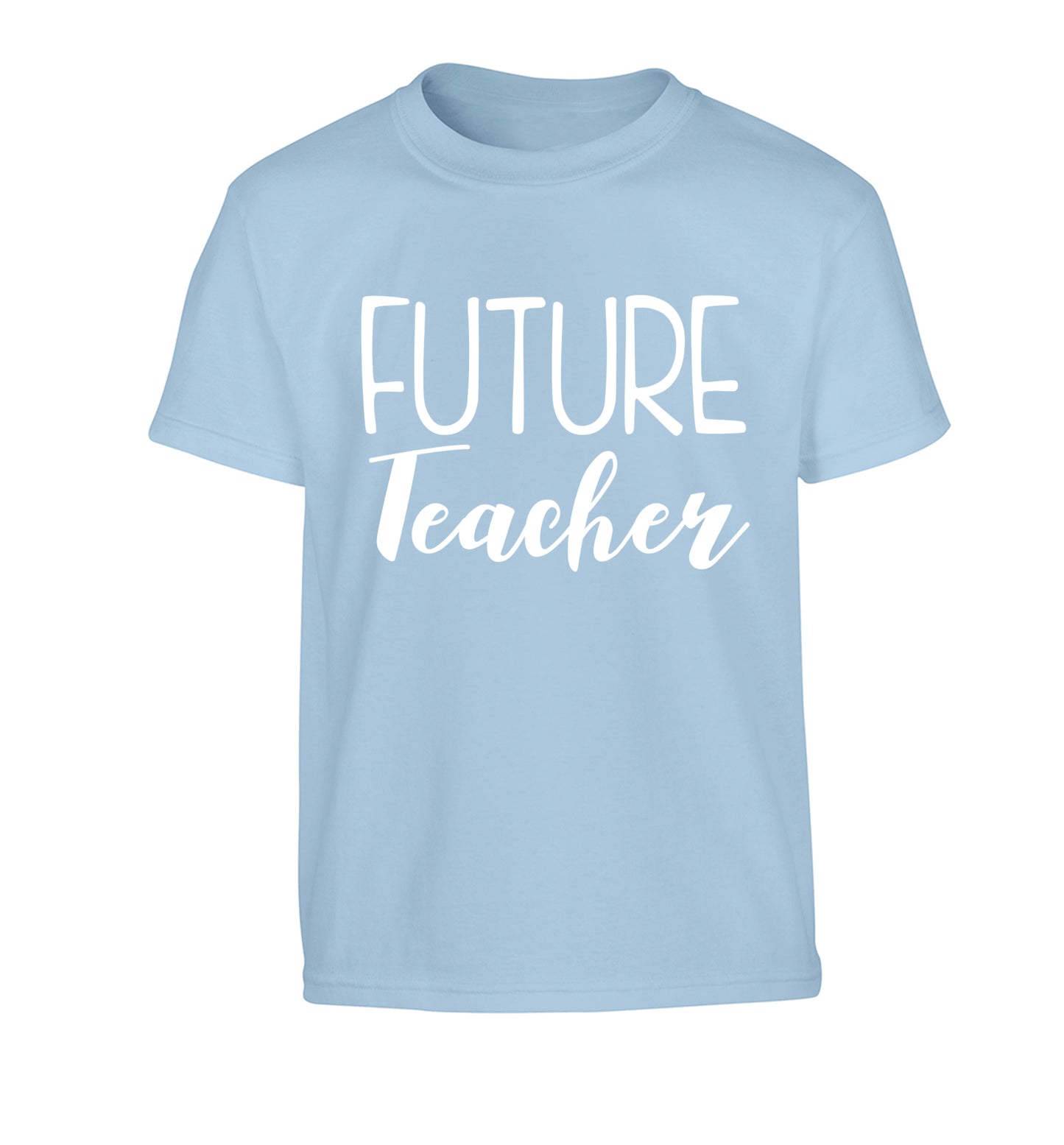 Future teacher Children's light blue Tshirt 12-13 Years