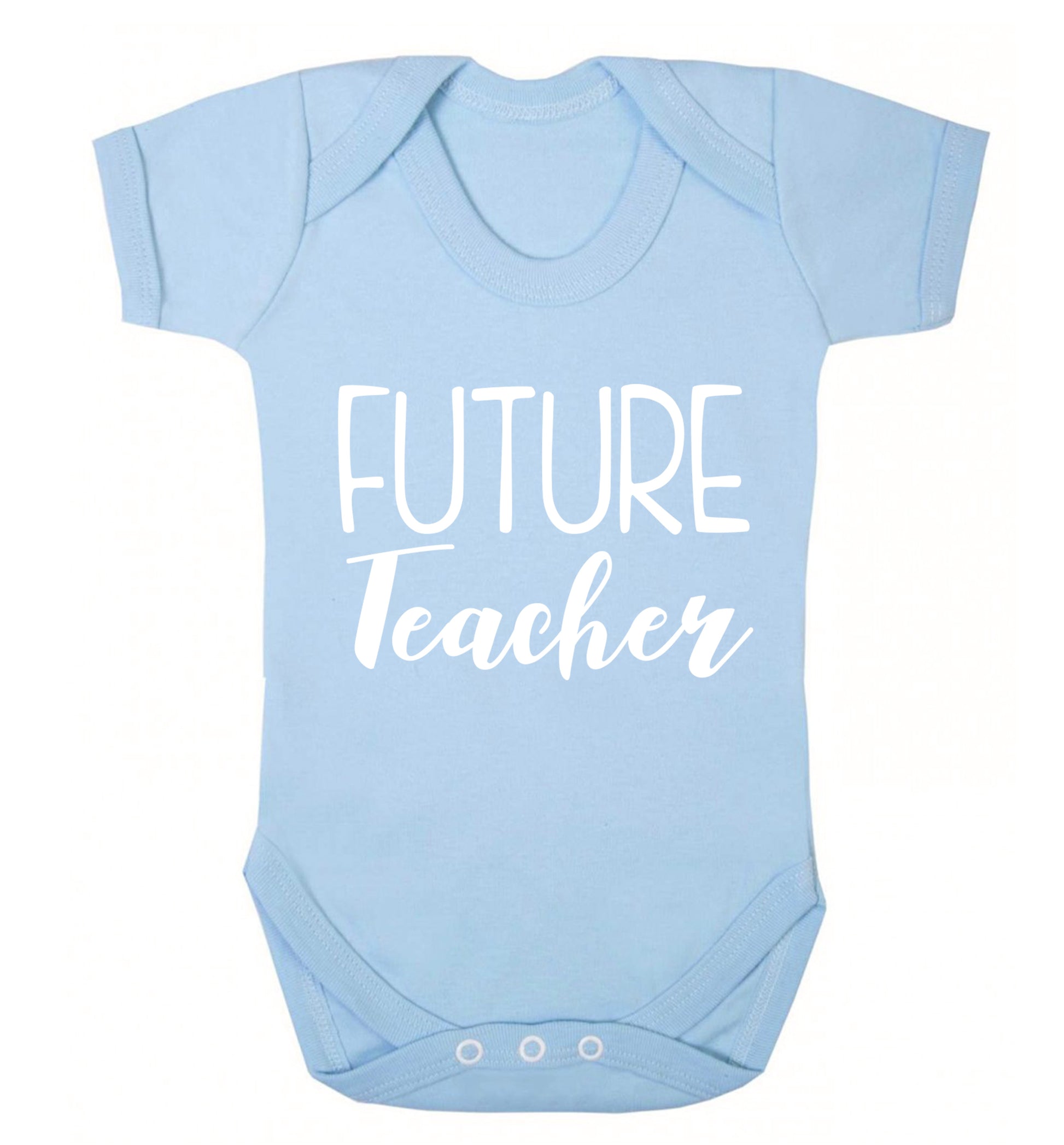 Future teacher Baby Vest pale blue 18-24 months