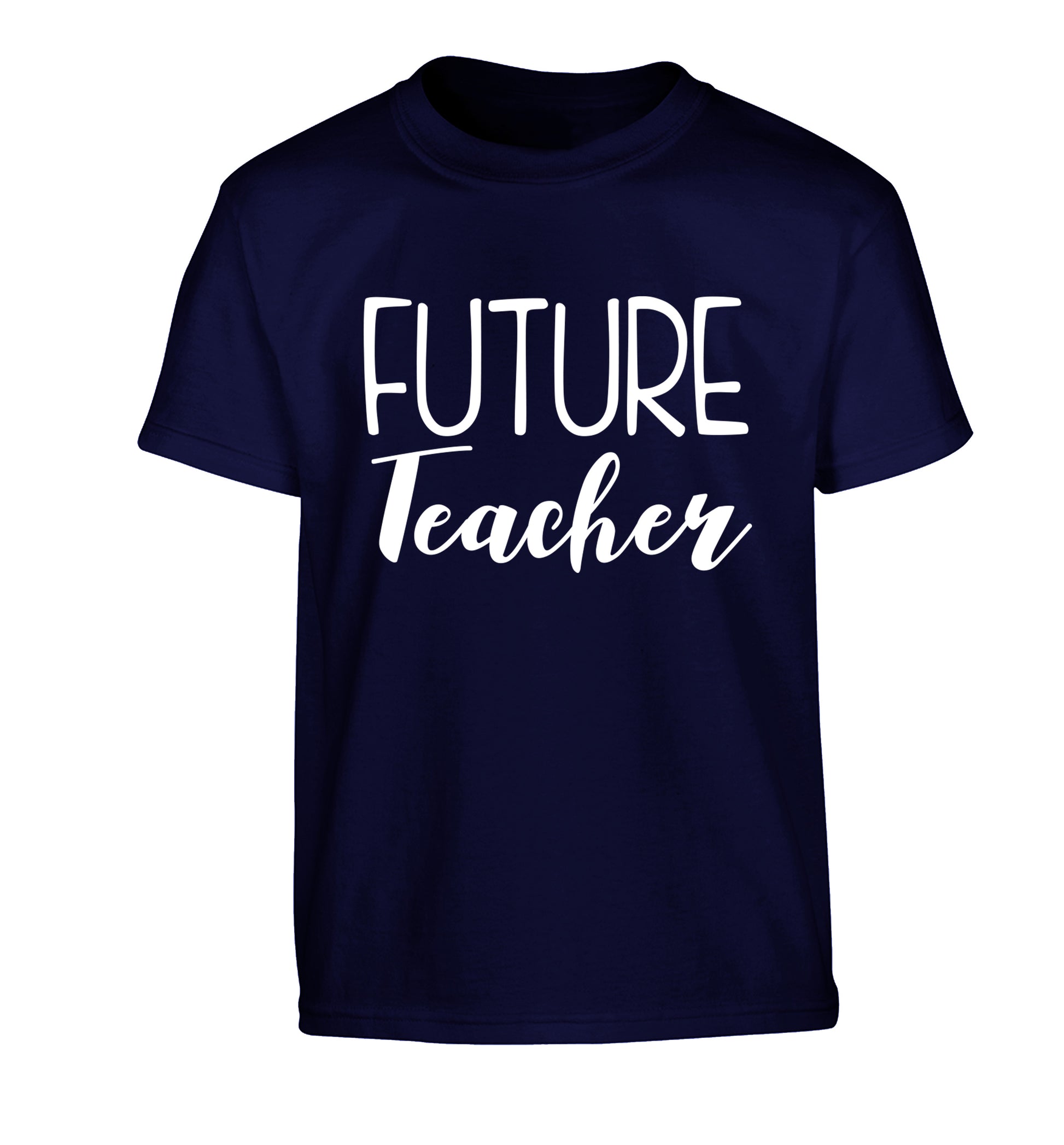 Future teacher Children's navy Tshirt 12-13 Years