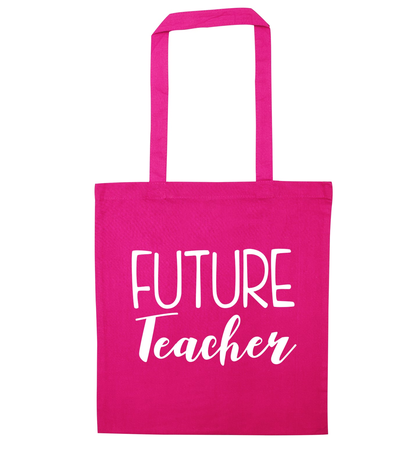 Future teacher pink tote bag