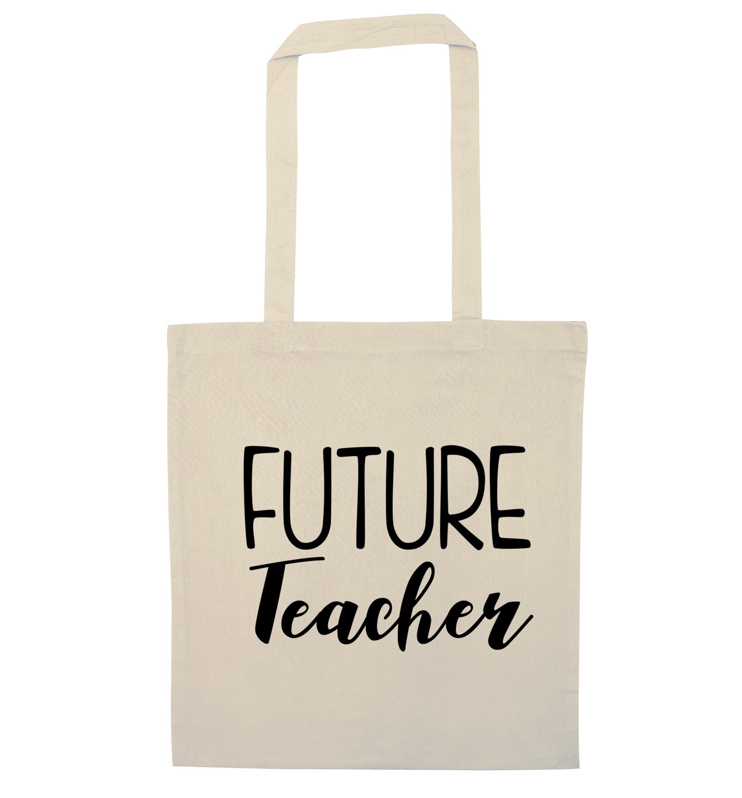 Future teacher natural tote bag