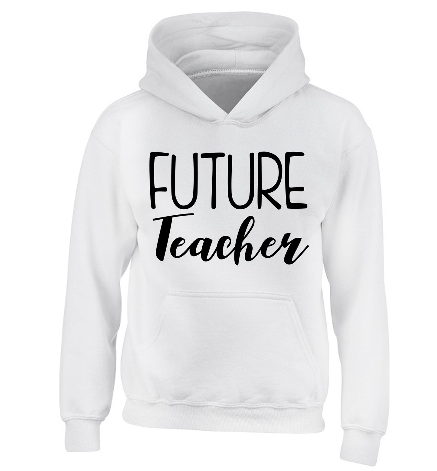 Future teacher children's white hoodie 12-13 Years