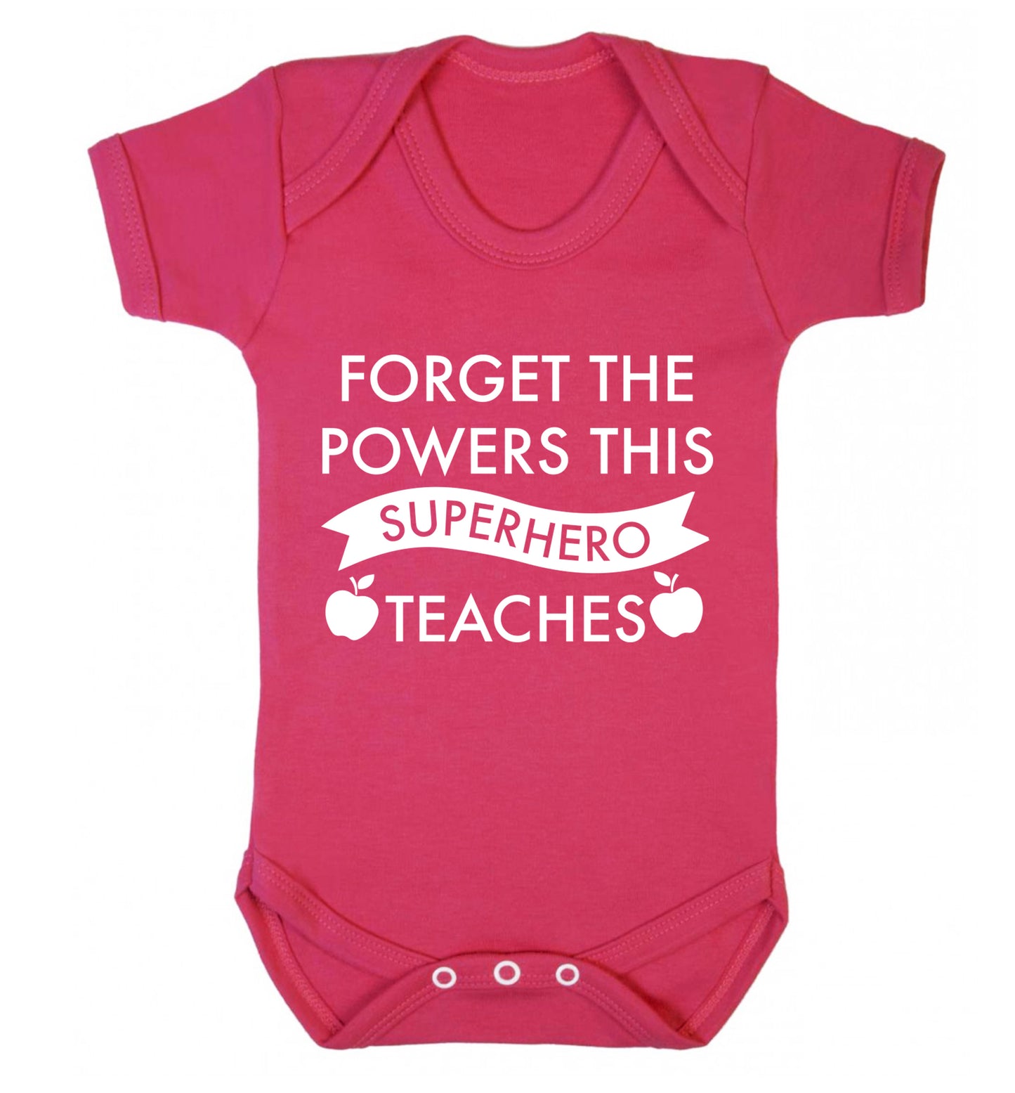 Forget the powers this superhero teaches Baby Vest dark pink 18-24 months