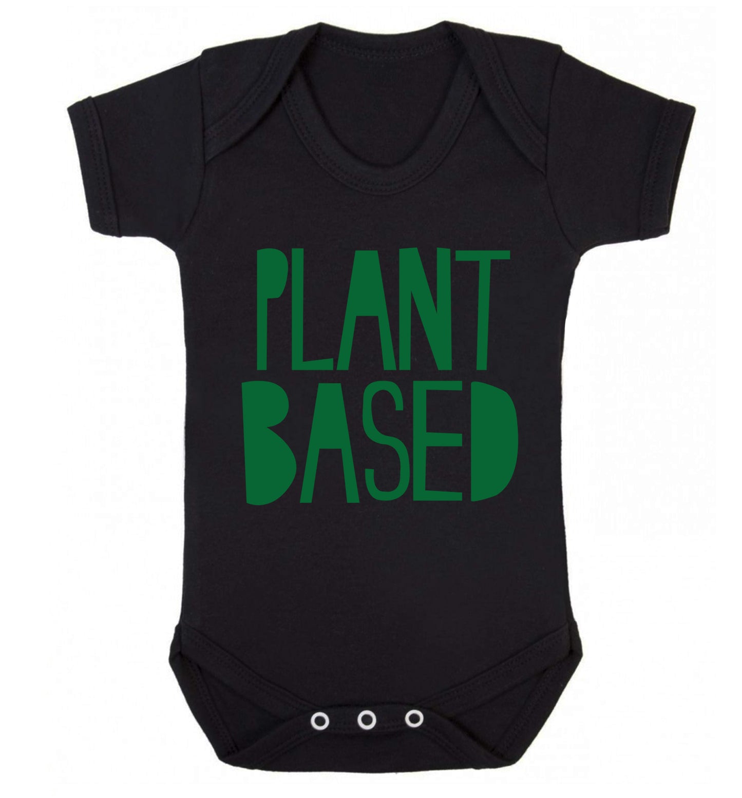 Plant Based Baby Vest black 18-24 months