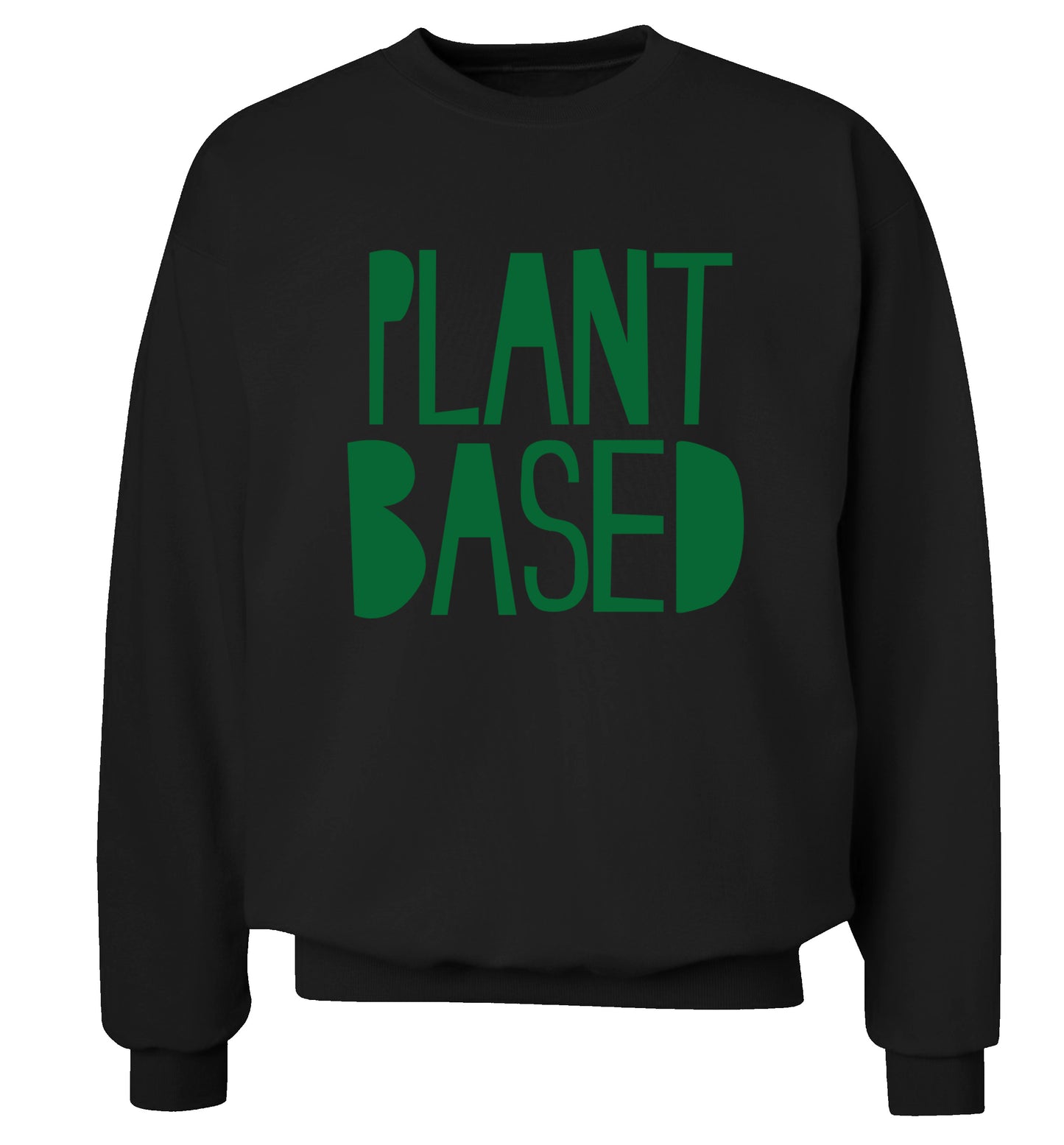 Plant Based Adult's unisex black Sweater 2XL