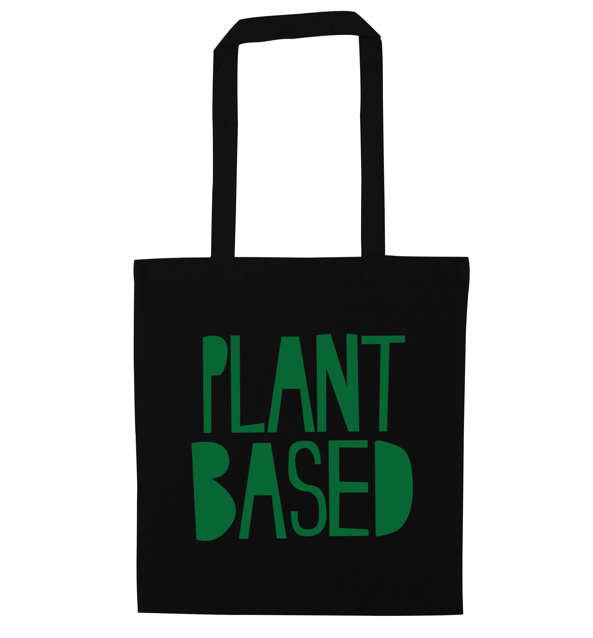 Plant Based black tote bag