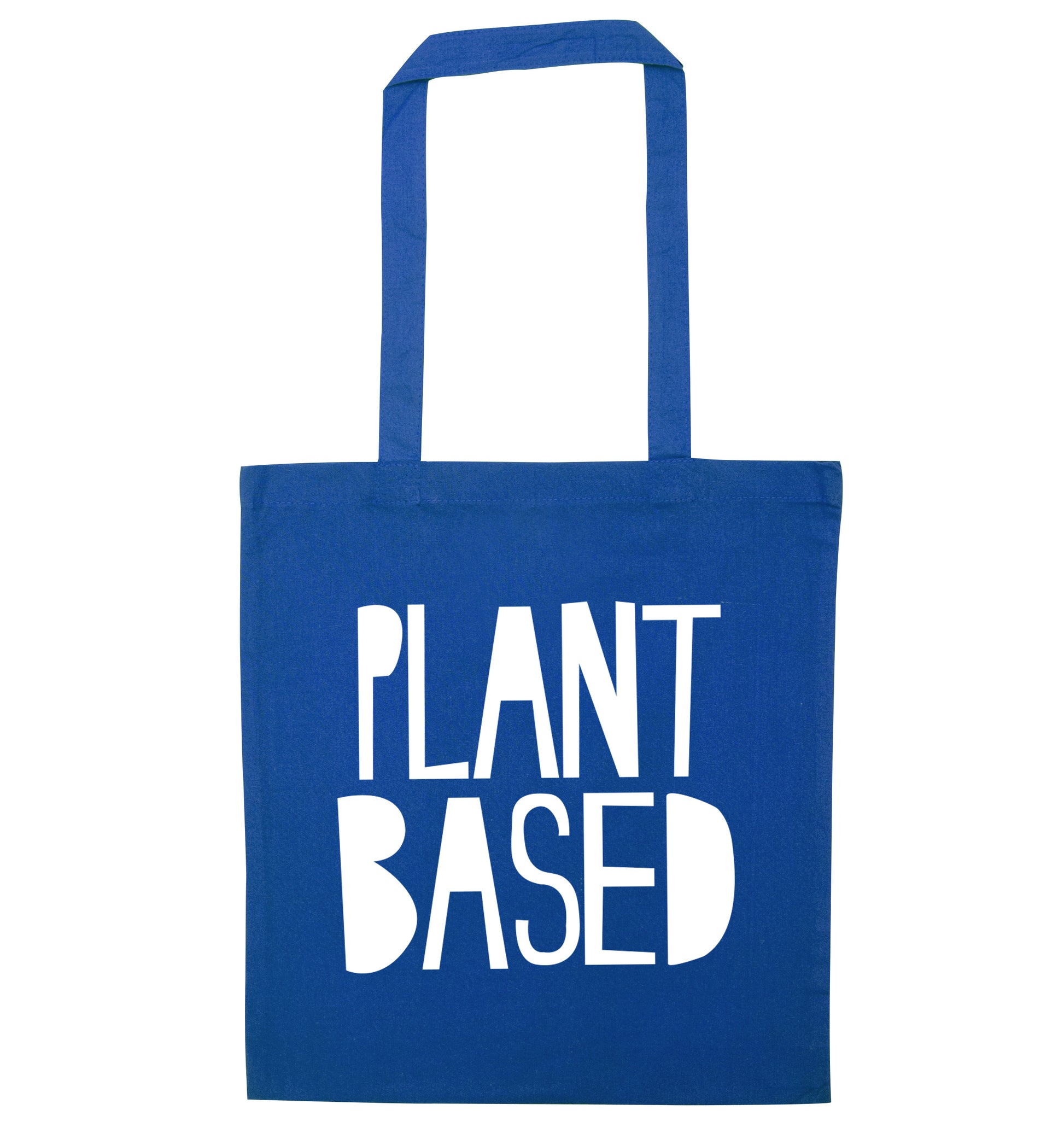 Plant Based blue tote bag