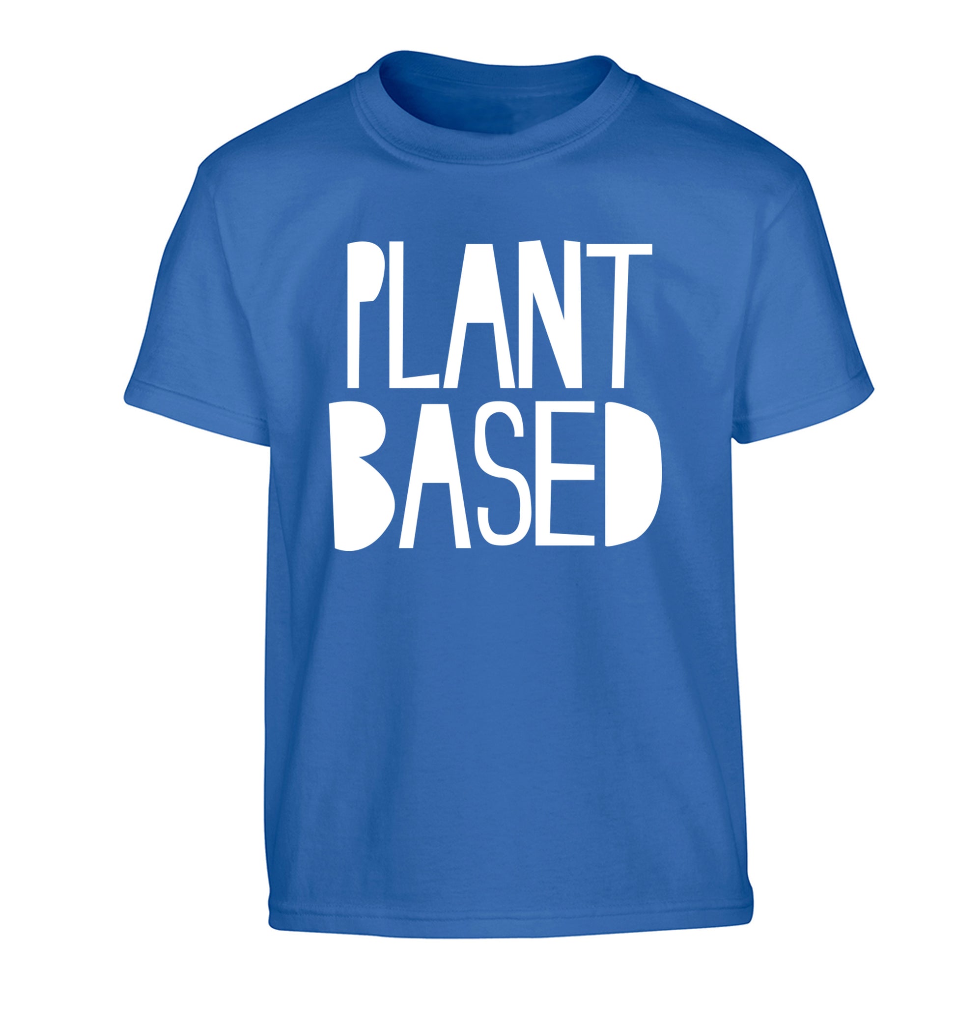 Plant Based Children's blue Tshirt 12-13 Years
