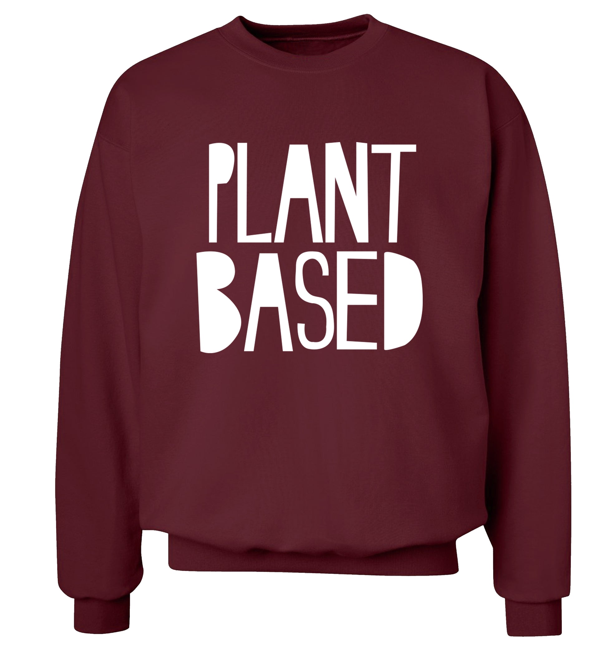 Plant Based Adult's unisex maroon Sweater 2XL