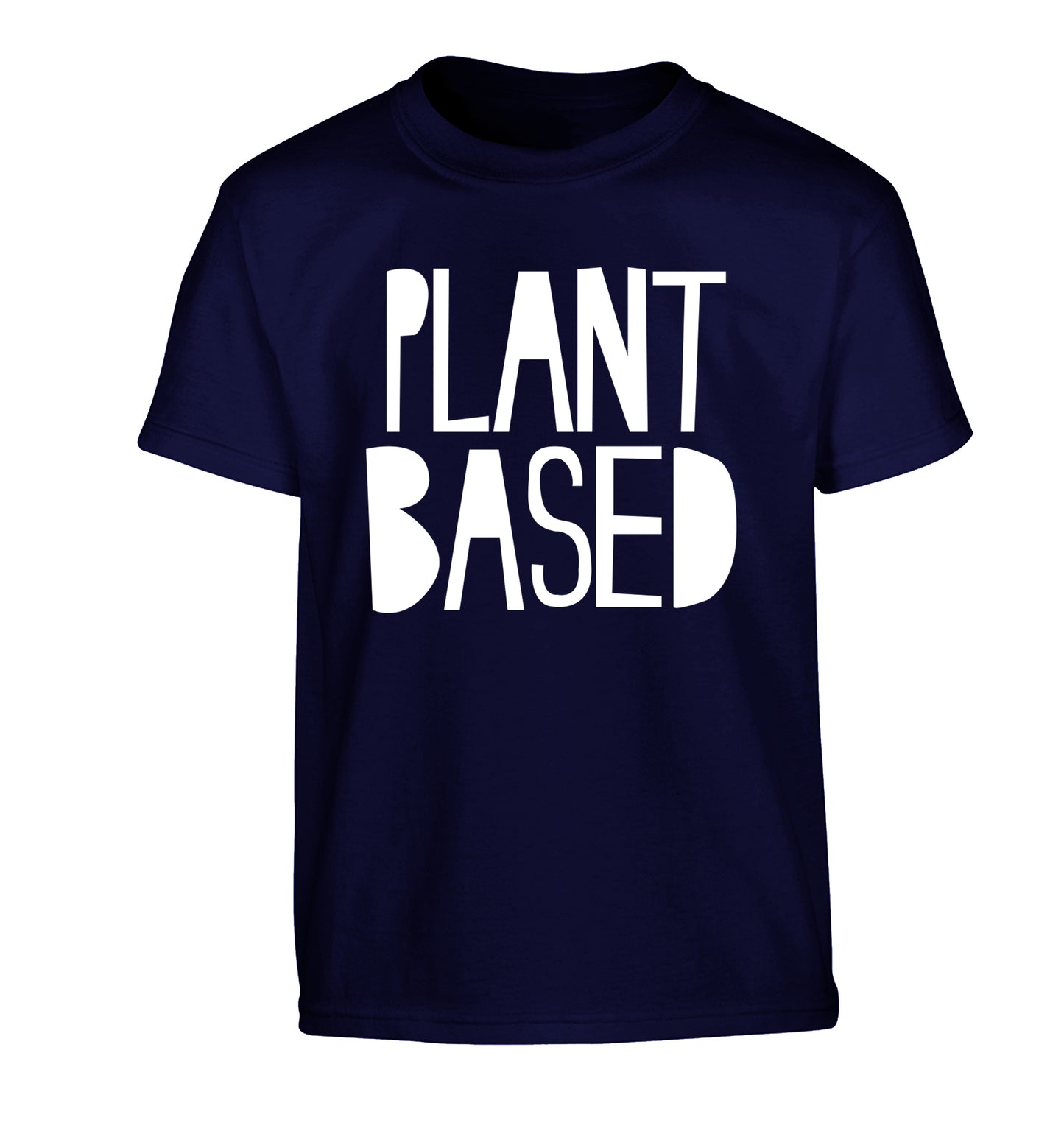 Plant Based Children's navy Tshirt 12-13 Years