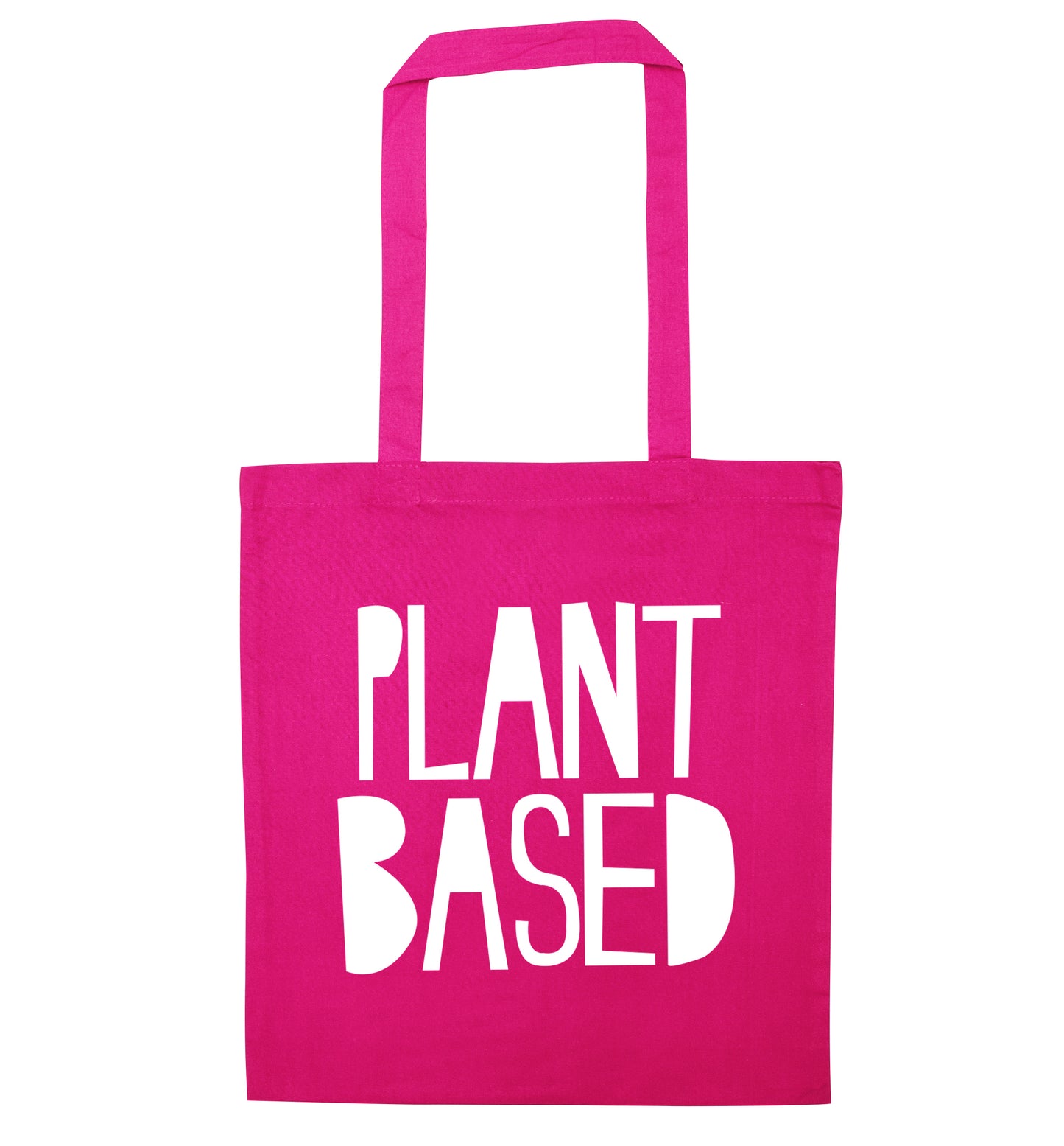 Plant Based pink tote bag