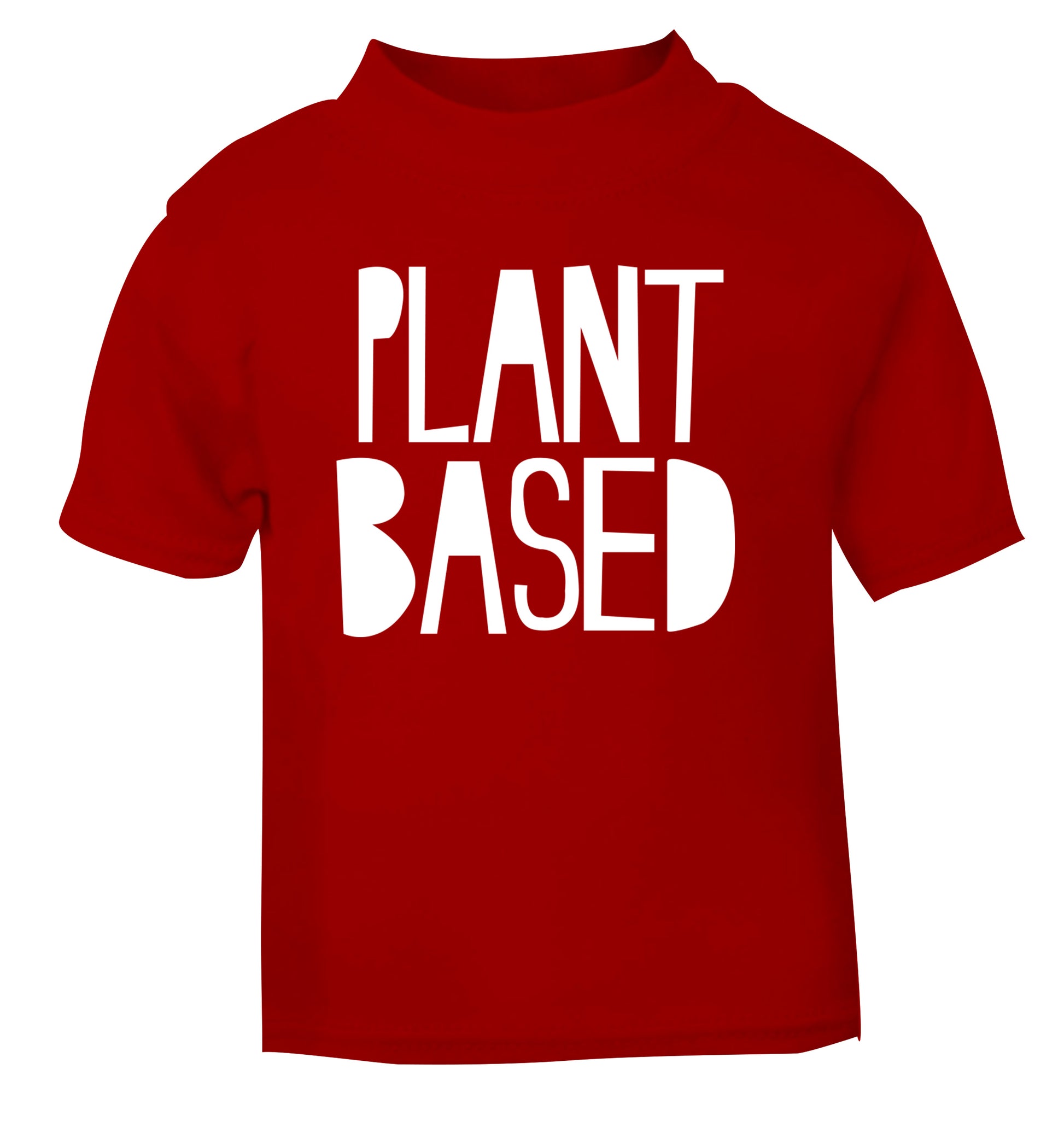 Plant Based red Baby Toddler Tshirt 2 Years