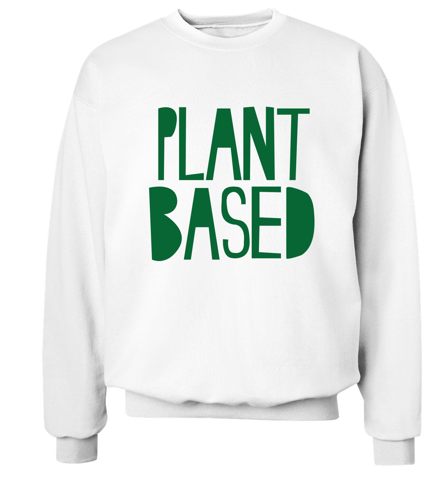 Plant Based Adult's unisex white Sweater 2XL