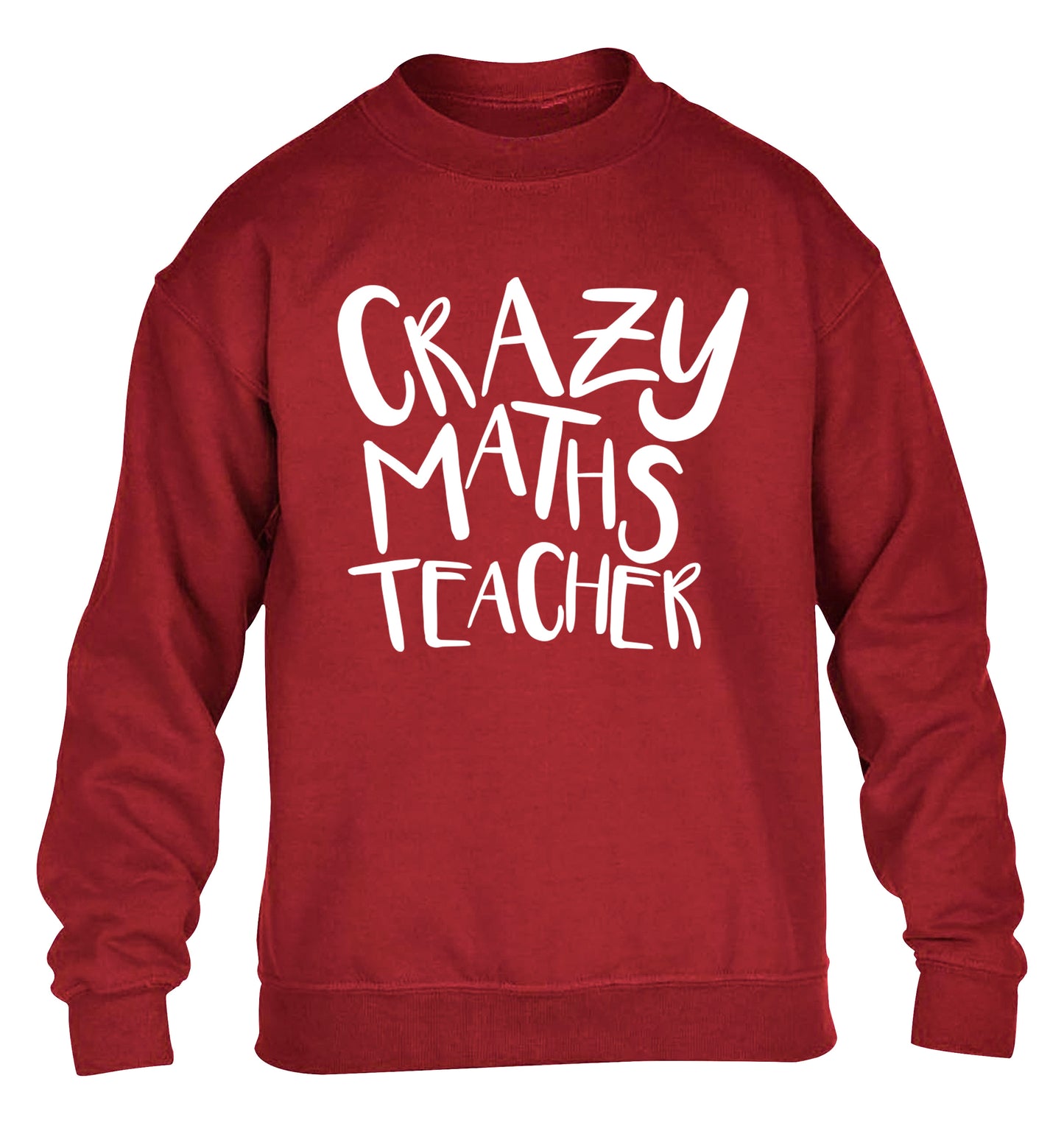 Crazy maths teacher children's grey sweater 12-13 Years