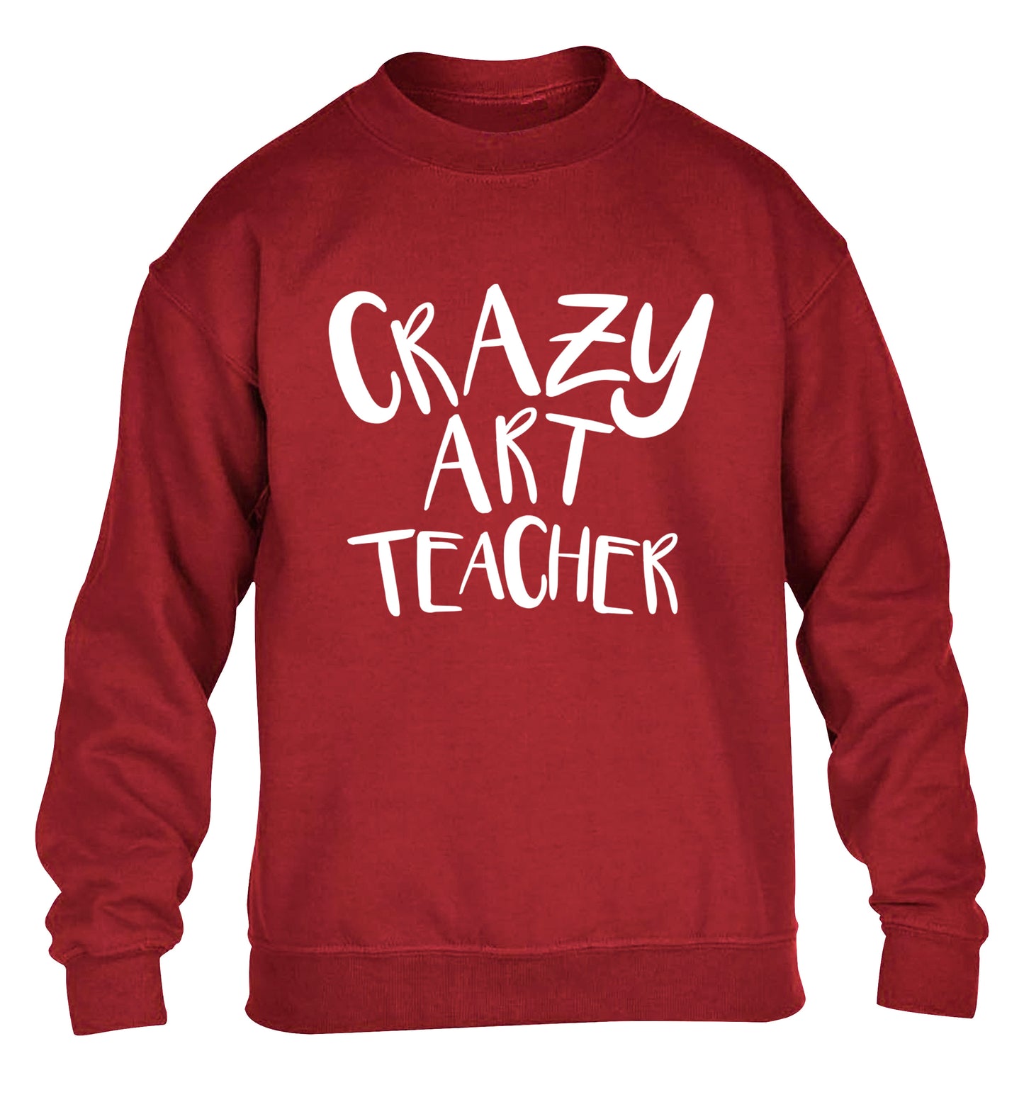 Crazy art teacher children's grey sweater 12-13 Years