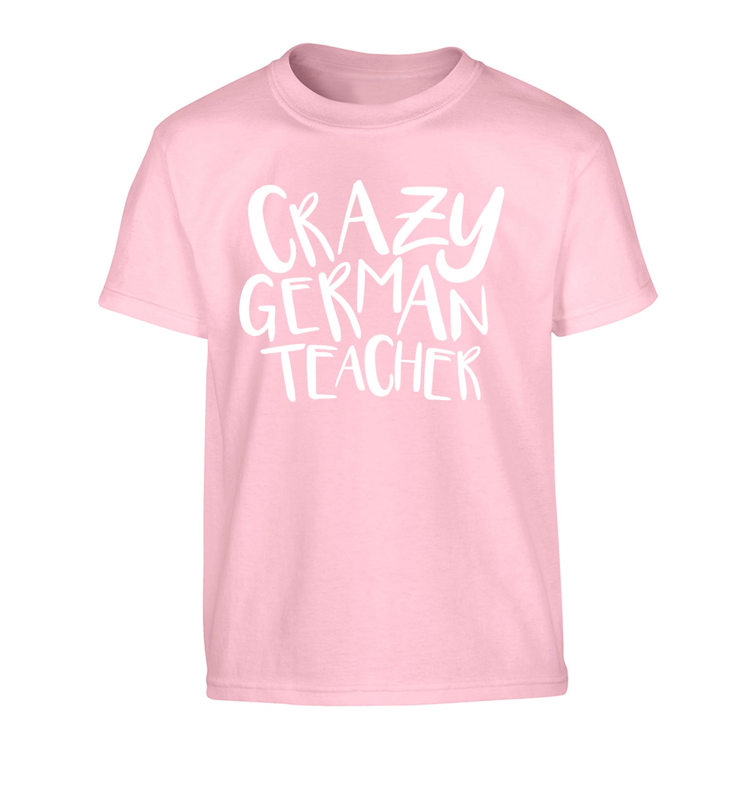 Crazy german teacher Children's light pink Tshirt 12-13 Years