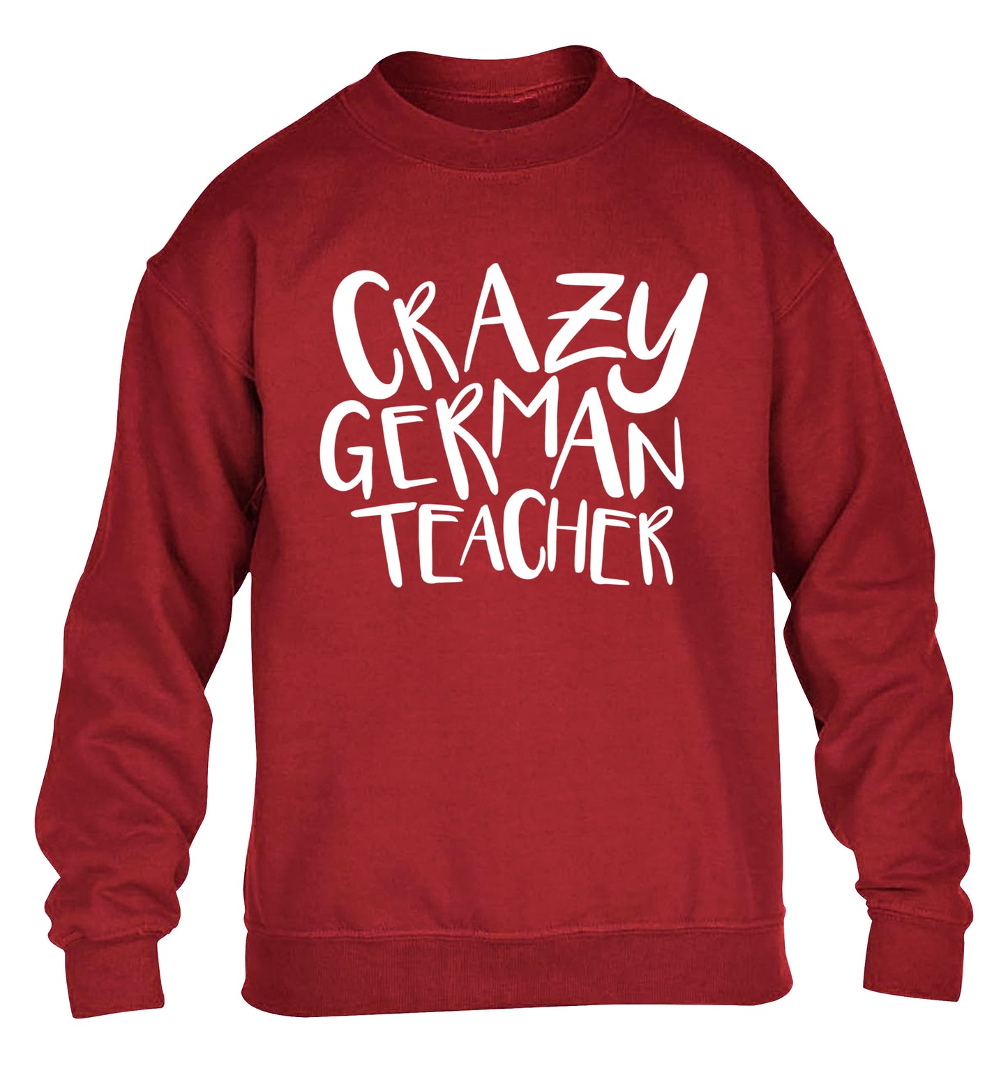 Crazy german teacher children's grey sweater 12-13 Years