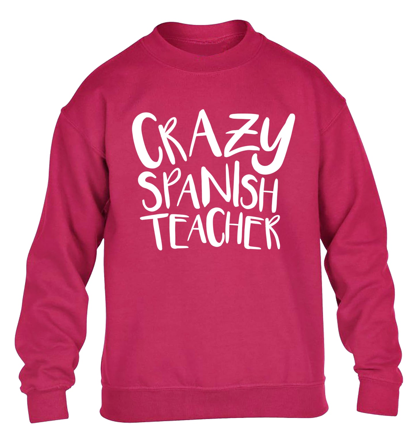 Crazy spanish teacher children's pink sweater 12-13 Years