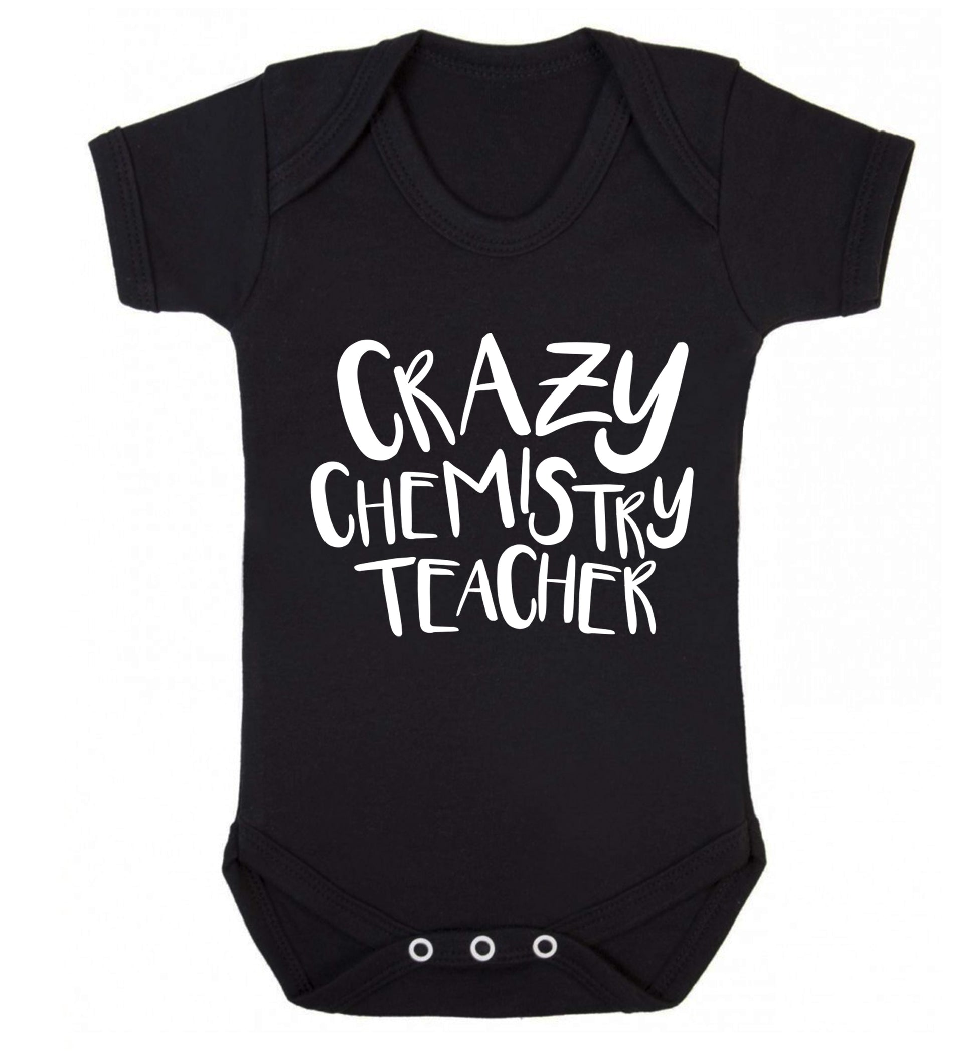 Crazy chemistry teacher Baby Vest black 18-24 months