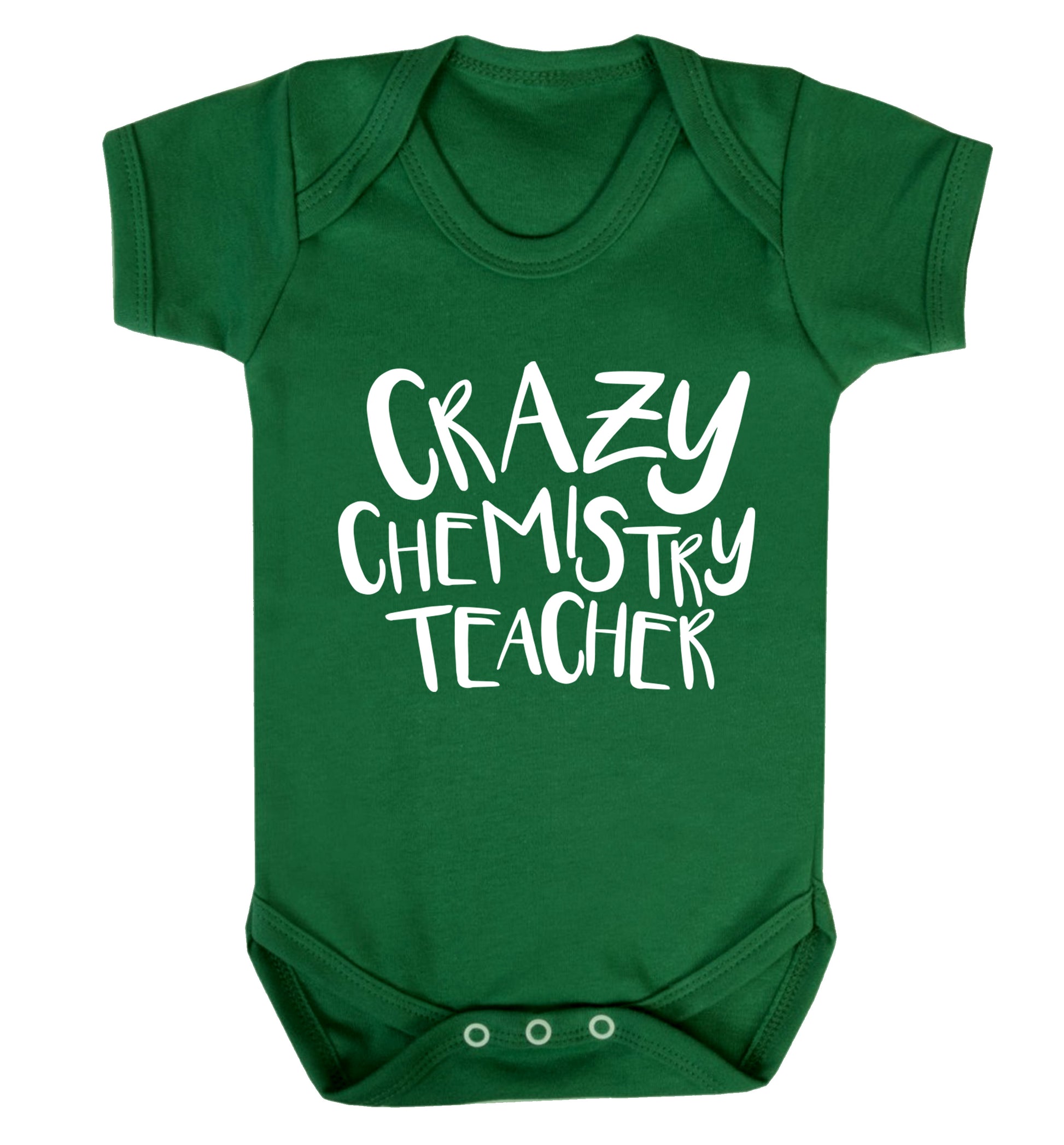 Crazy chemistry teacher Baby Vest green 18-24 months