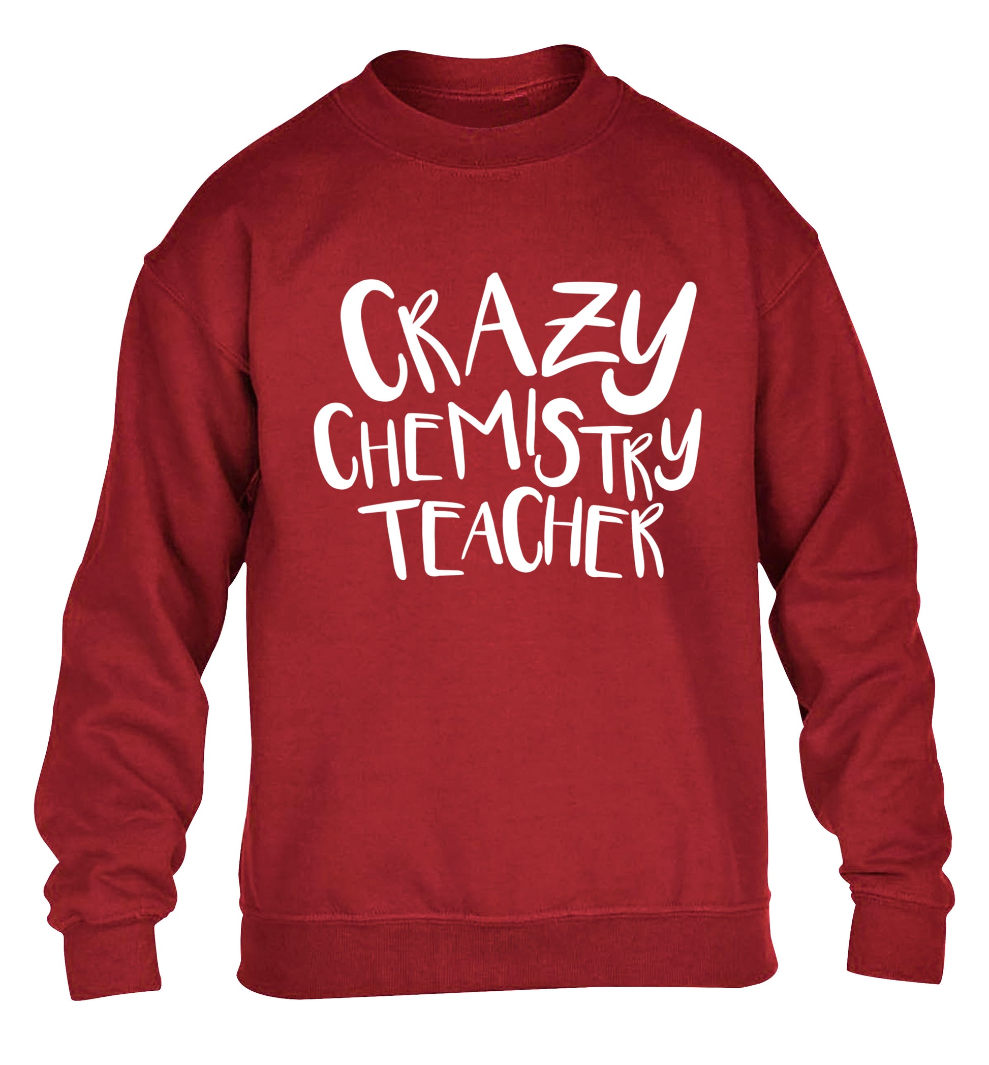 Crazy chemistry teacher children's grey sweater 12-13 Years