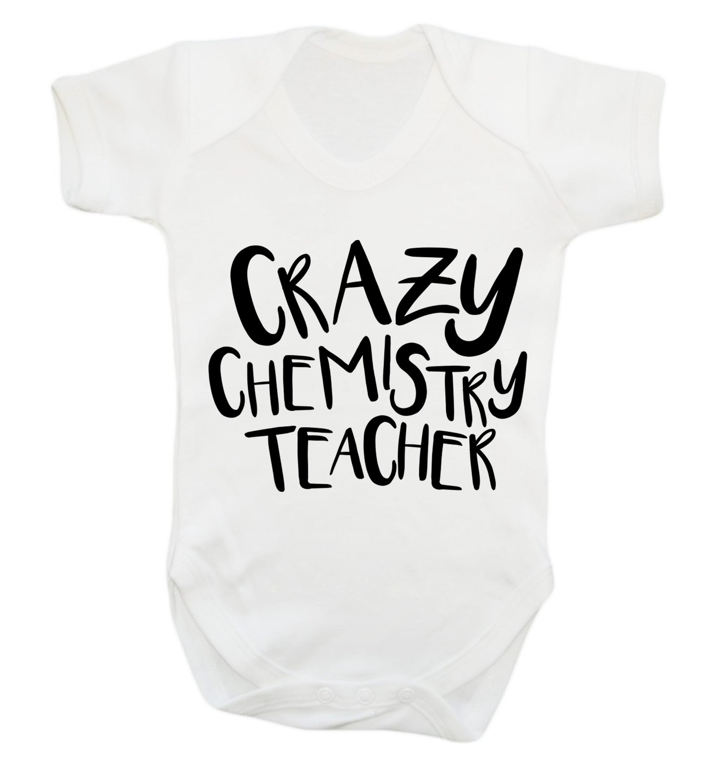 Crazy chemistry teacher Baby Vest white 18-24 months