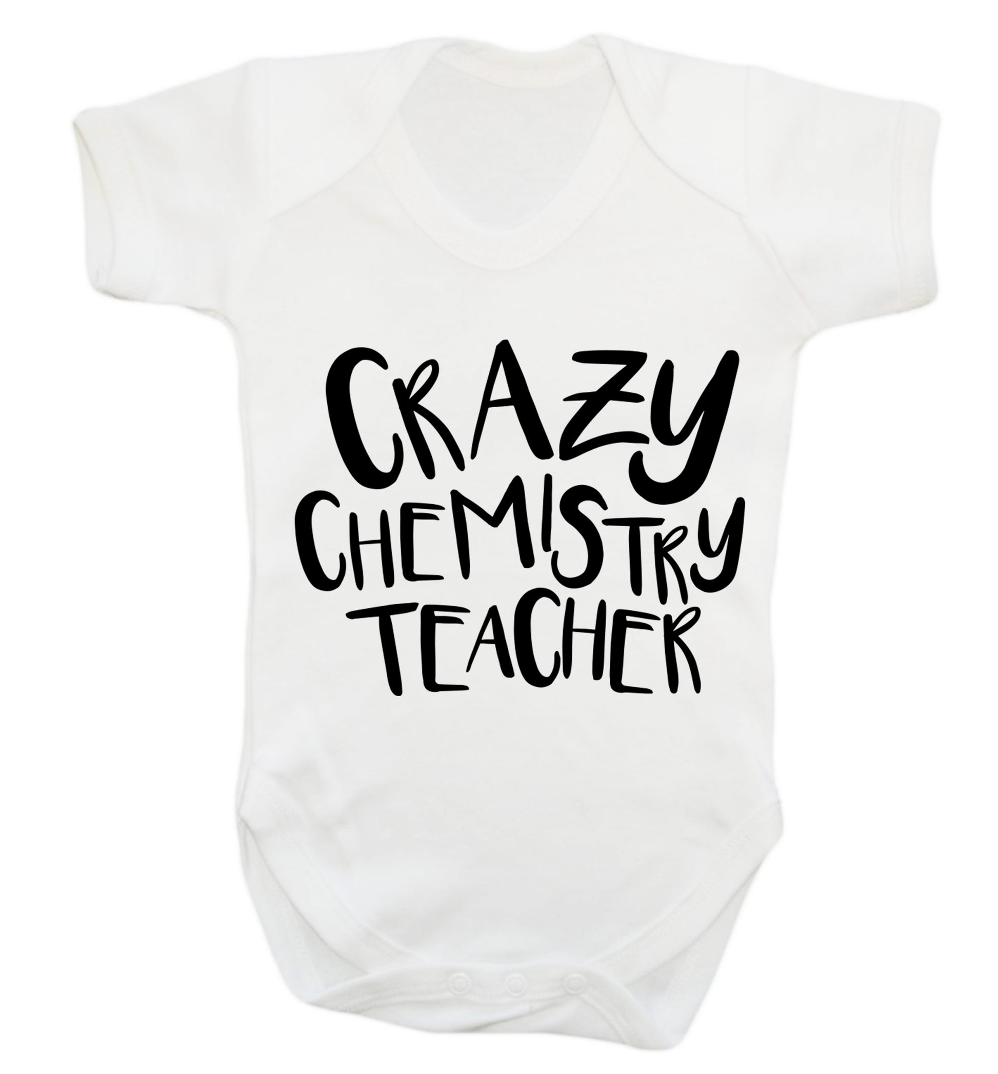 Crazy chemistry teacher Baby Vest white 18-24 months