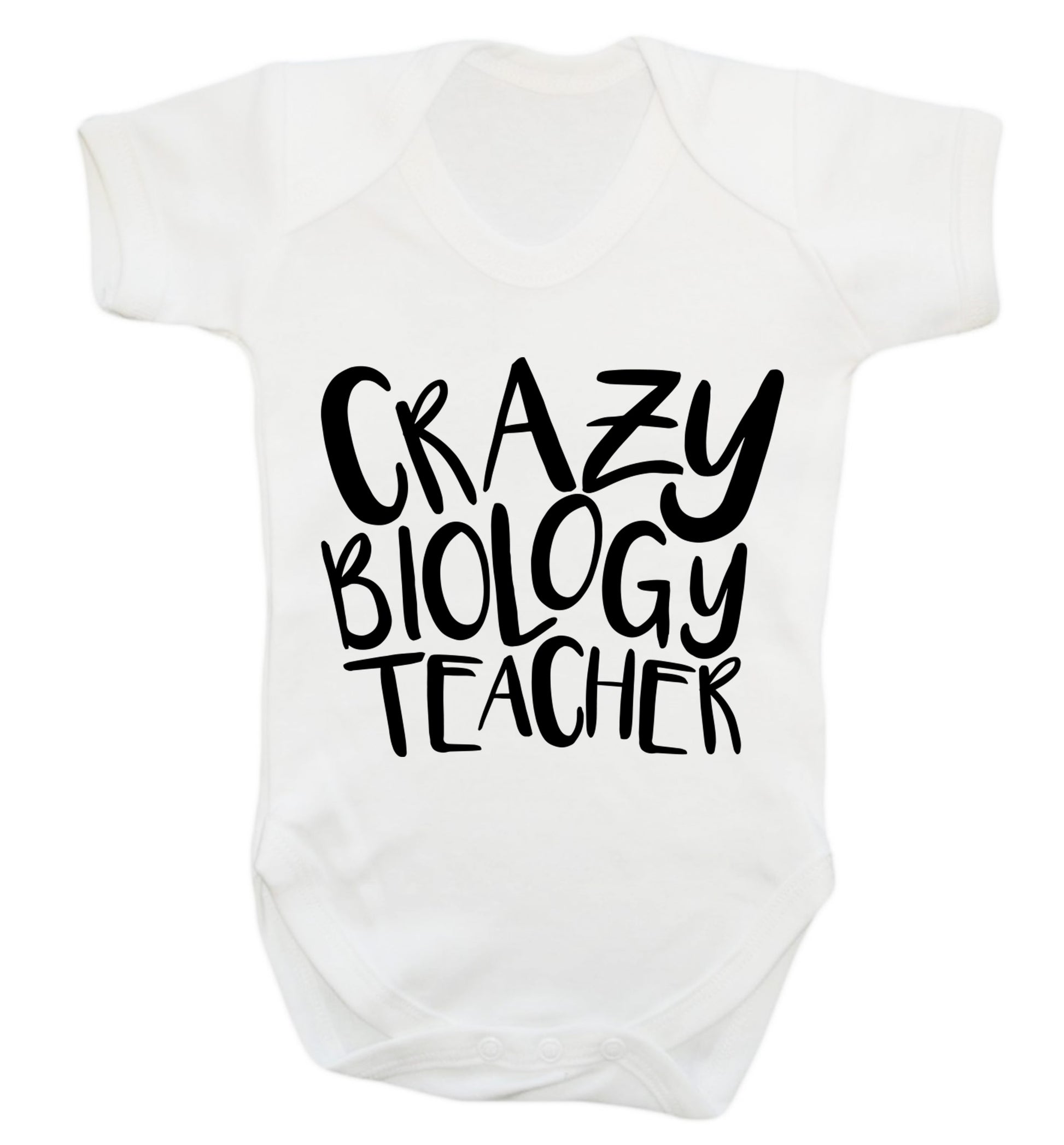 Crazy biology teacher Baby Vest white 18-24 months