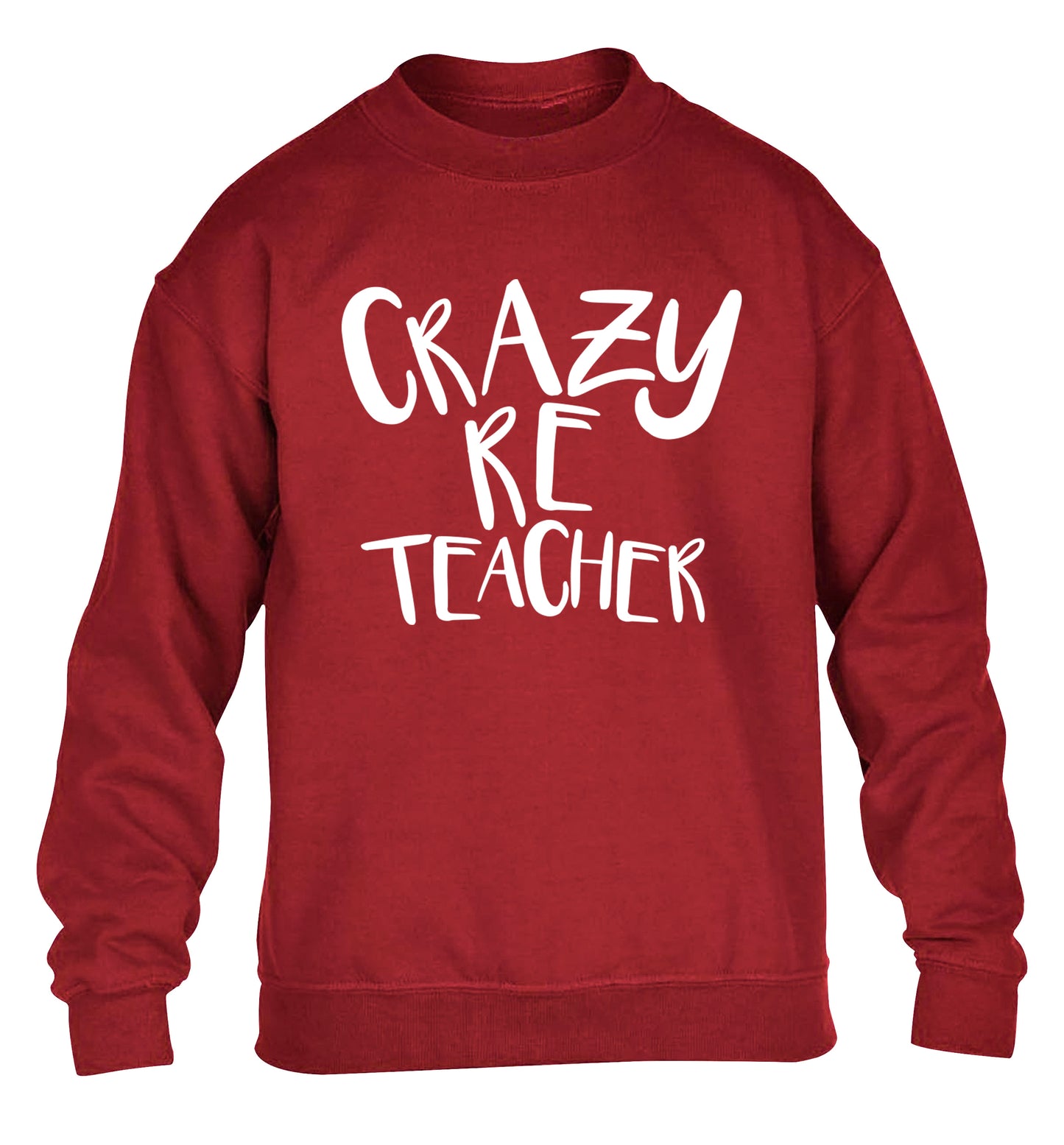 Crazy RE teacher children's grey sweater 12-13 Years