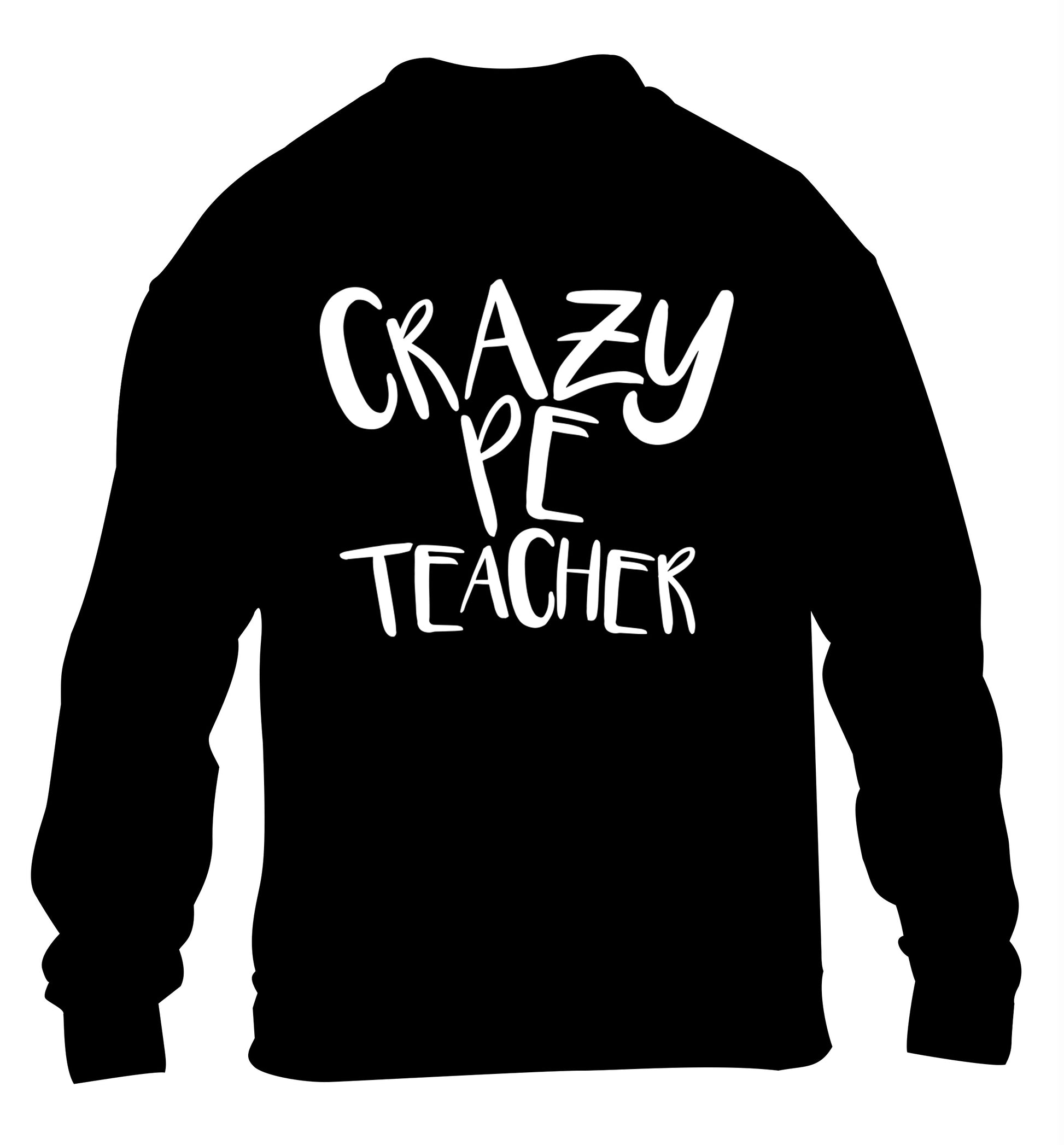 Crazy PE teacher children's black sweater 12-13 Years