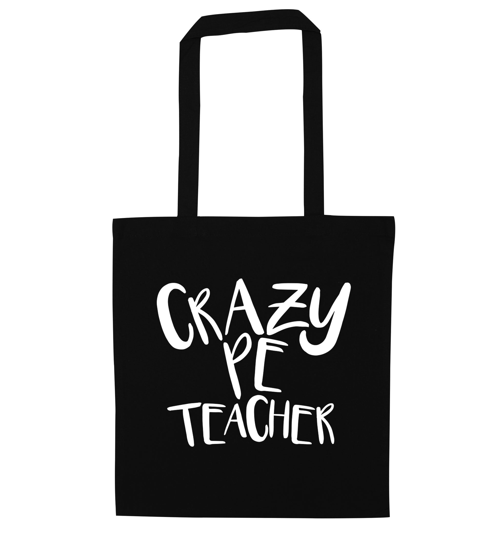 Crazy PE teacher black tote bag