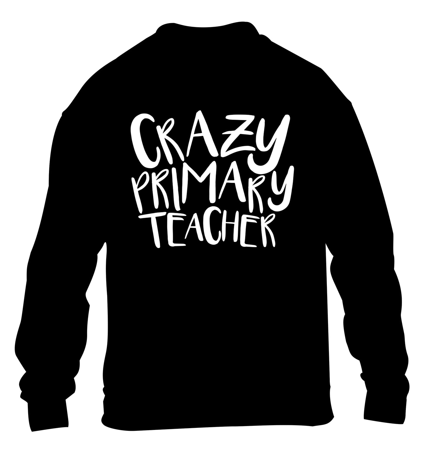 Crazy primary teacher children's black sweater 12-13 Years