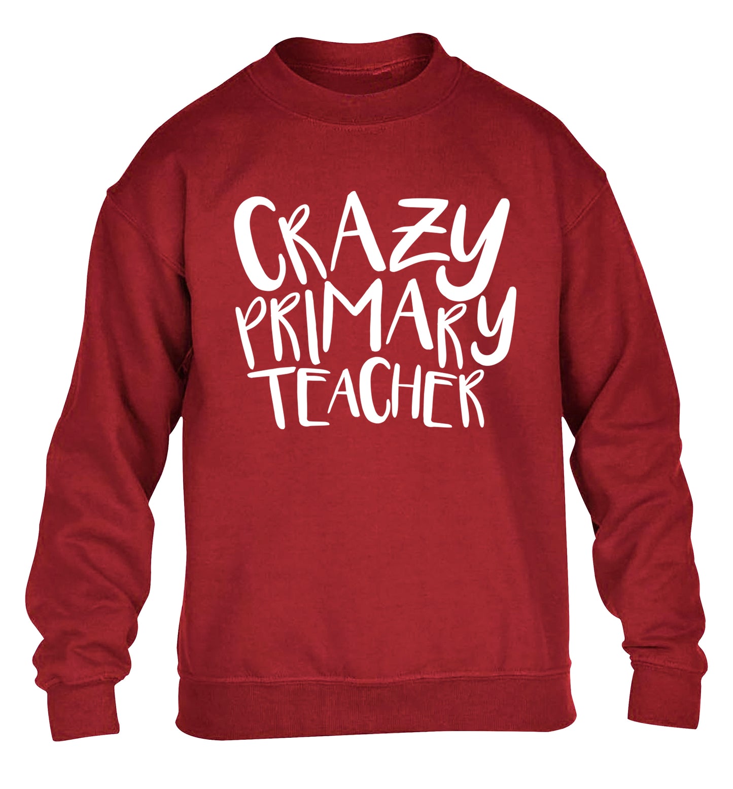 Crazy primary teacher children's grey sweater 12-13 Years