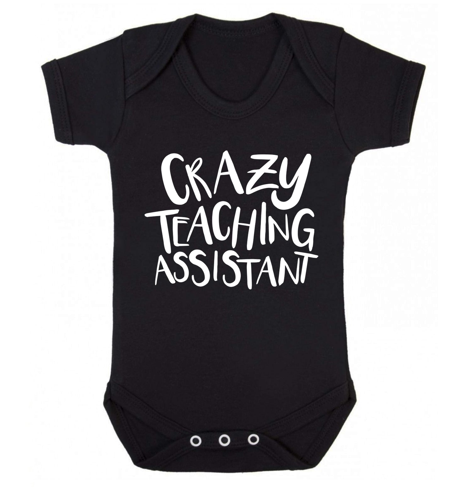 Crazy Teaching Assistant Baby Vest black 18-24 months