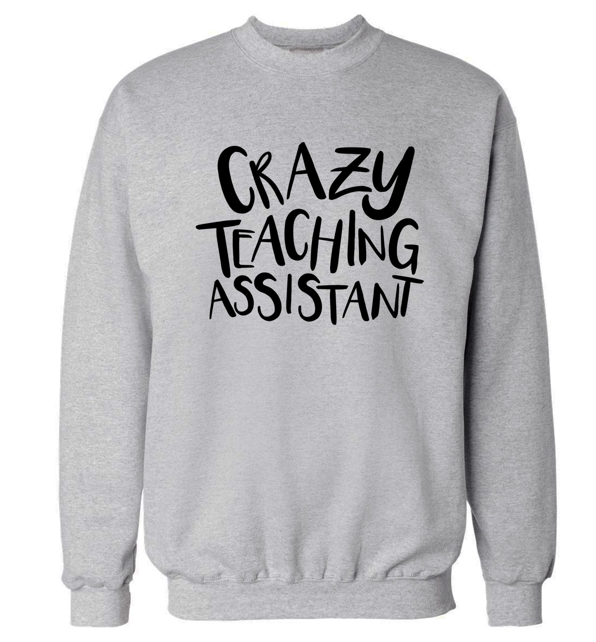 Crazy Teaching Assistant Adult's unisex grey Sweater 2XL