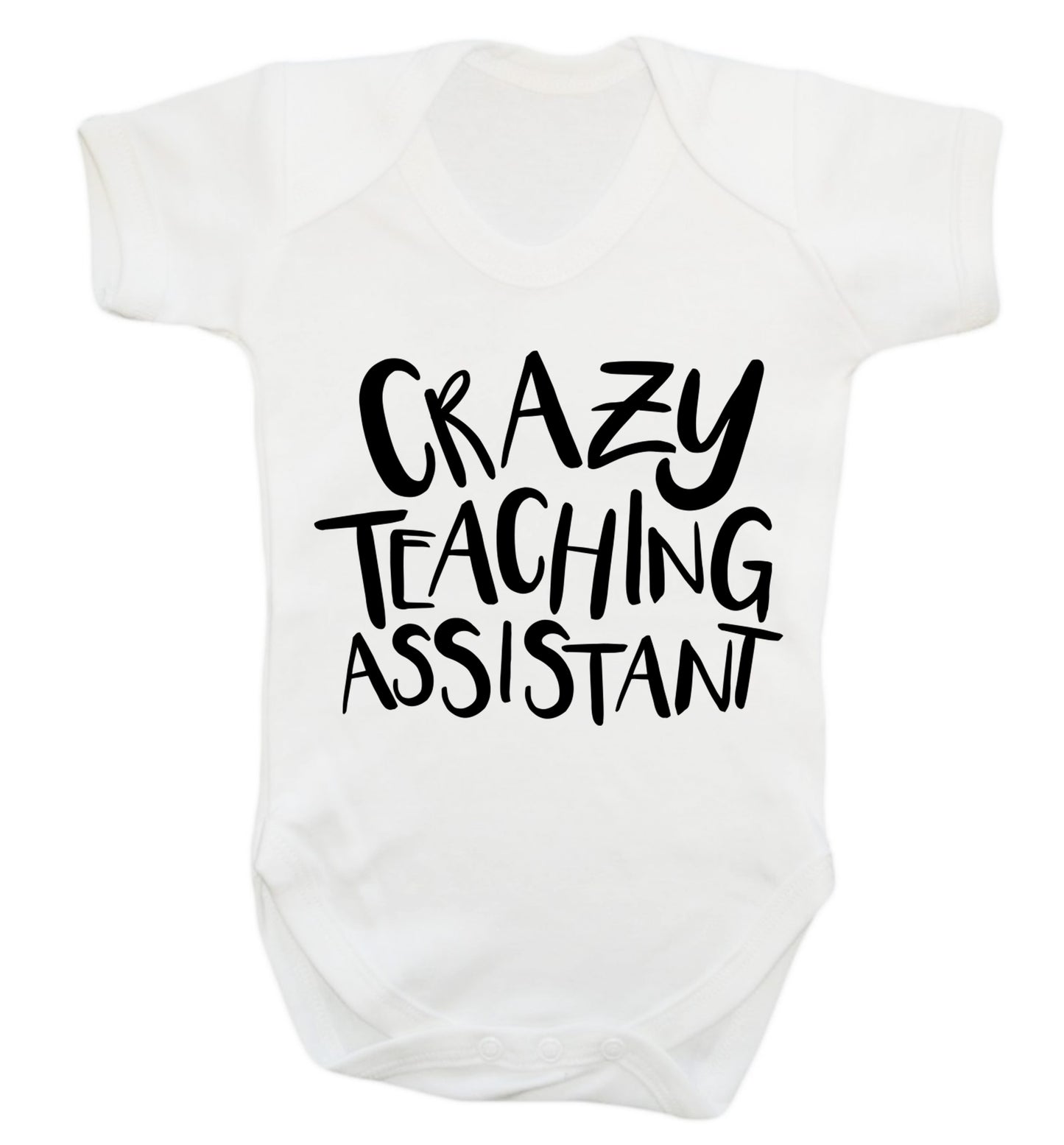 Crazy Teaching Assistant Baby Vest white 18-24 months