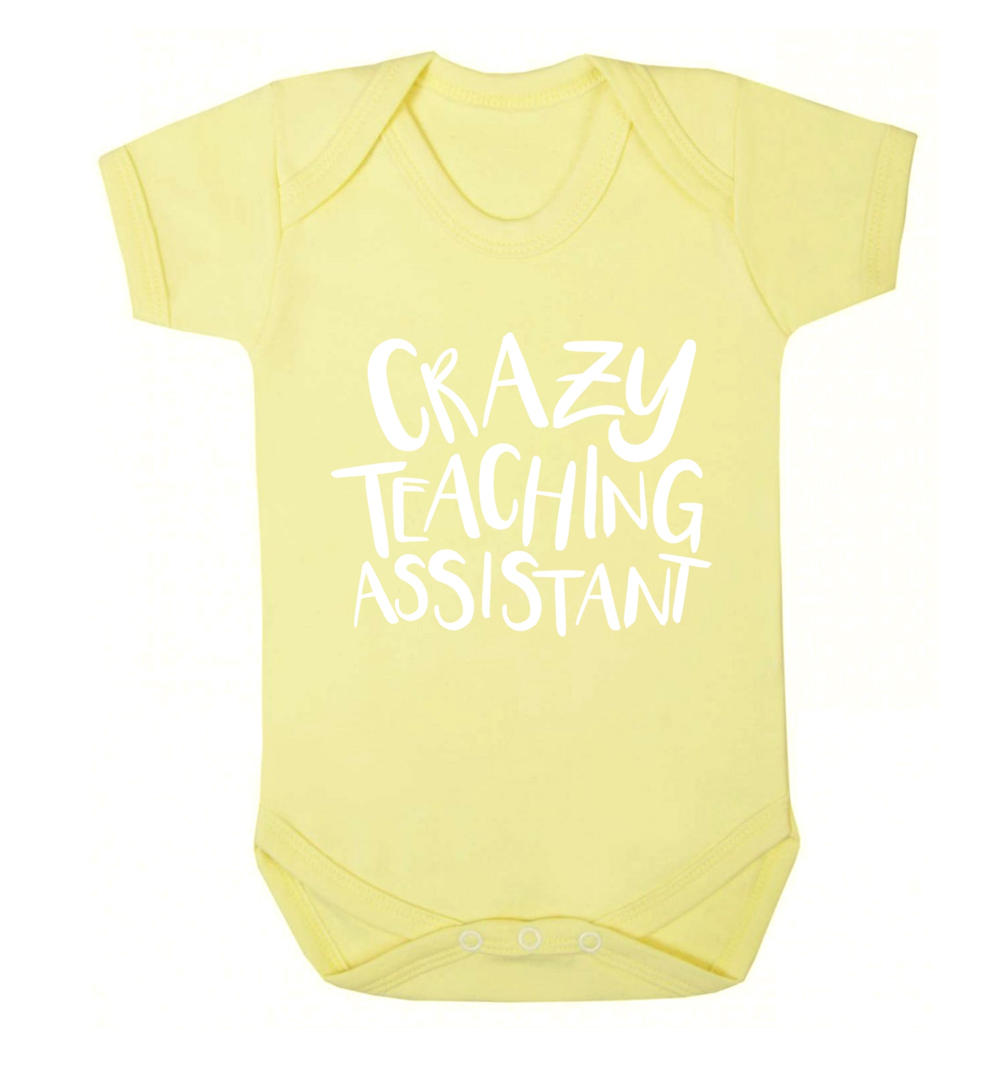 Crazy Teaching Assistant Baby Vest pale yellow 18-24 months