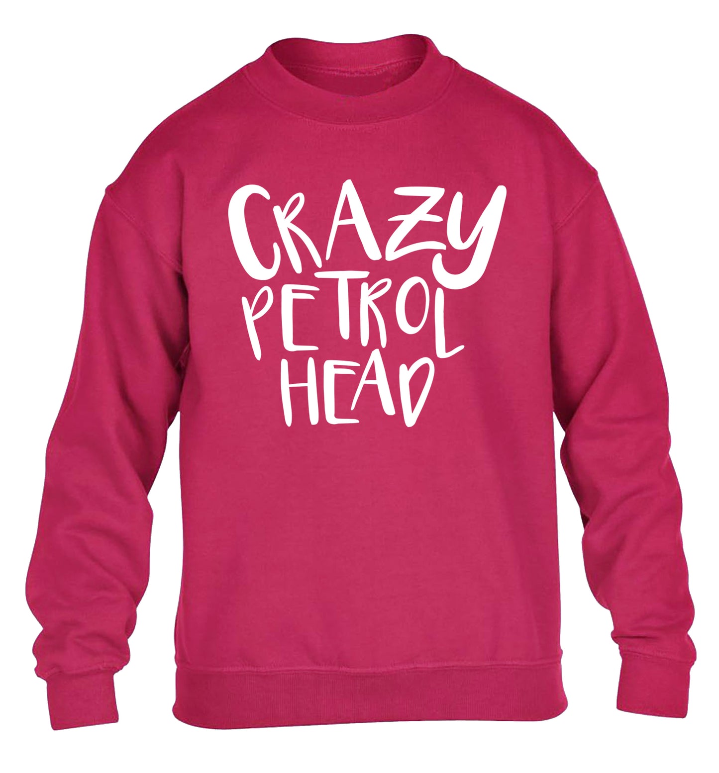 Crazy petrol head children's pink sweater 12-13 Years