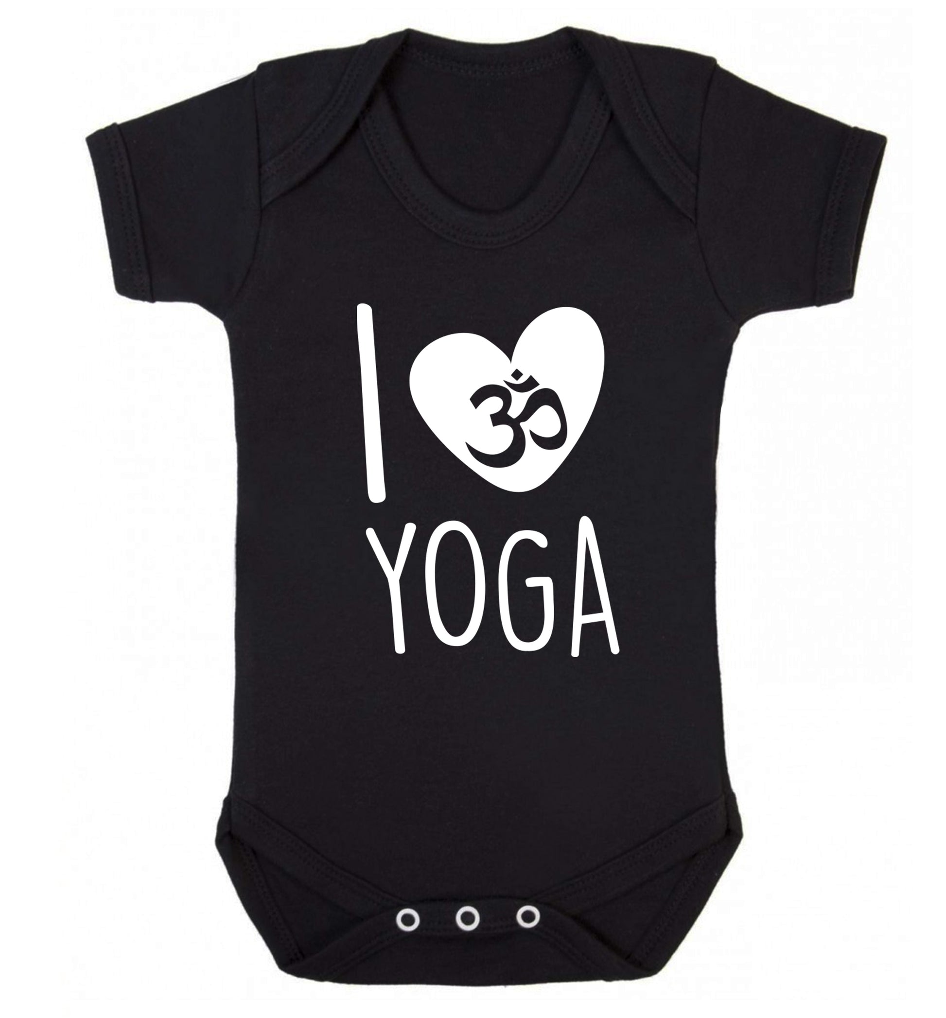 I love yoga Baby Vest black 18-24 months