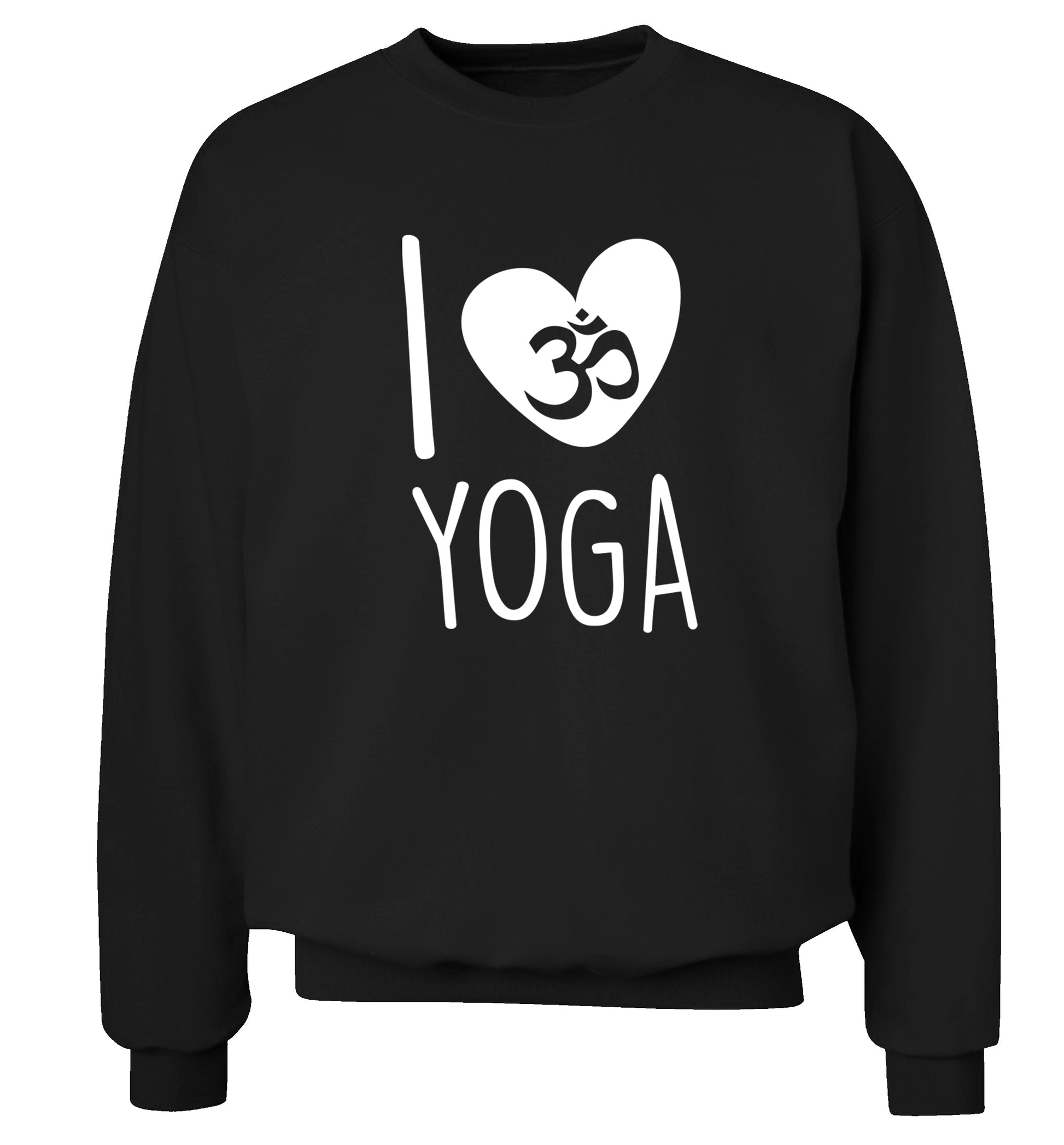 I love yoga Adult's unisex black Sweater 2XL