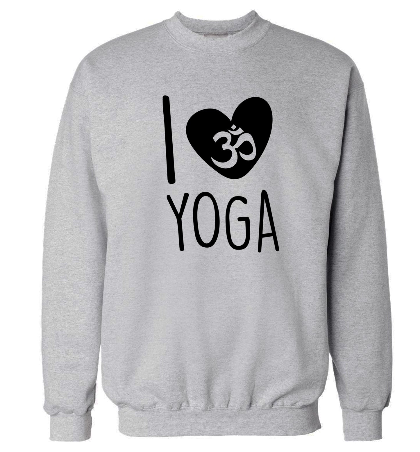 I love yoga Adult's unisex grey Sweater 2XL