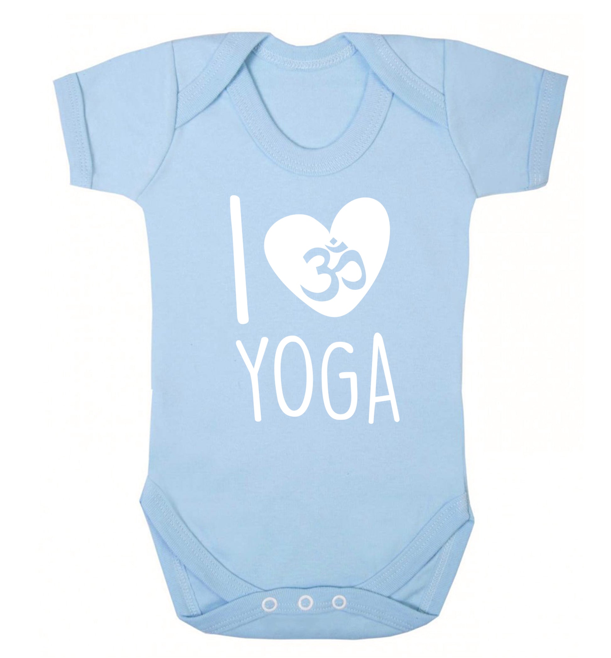 I love yoga Baby Vest pale blue 18-24 months