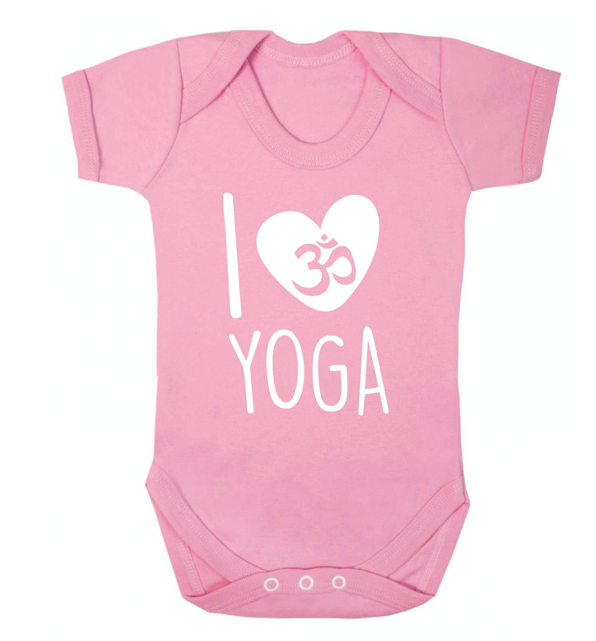 I love yoga Baby Vest pale pink 18-24 months
