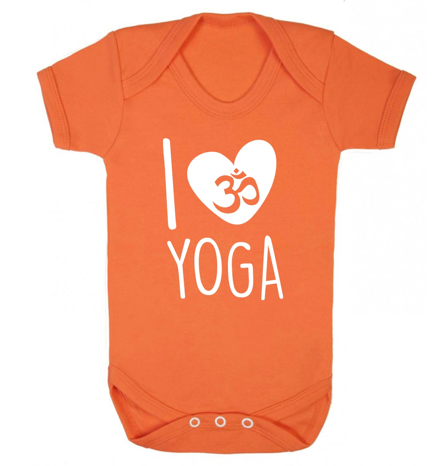 I love yoga Baby Vest orange 18-24 months