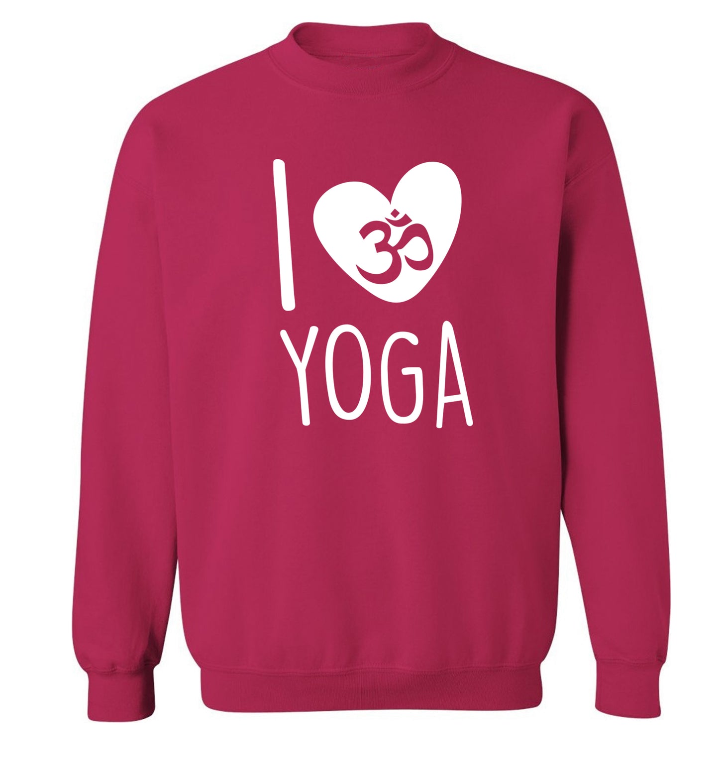 I love yoga Adult's unisex pink Sweater 2XL