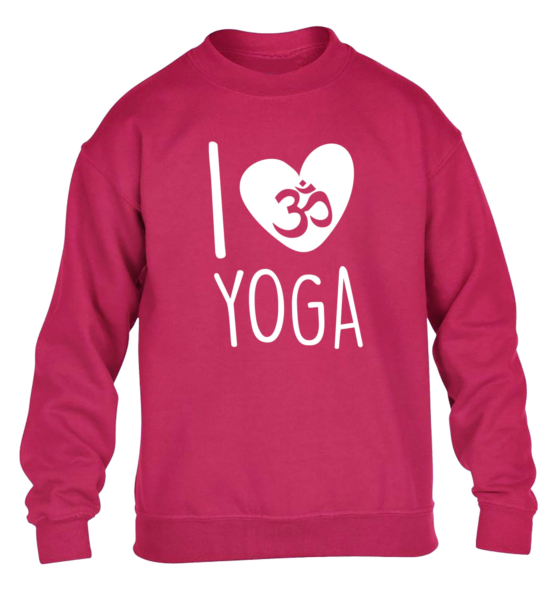 I love yoga children's pink sweater 12-13 Years