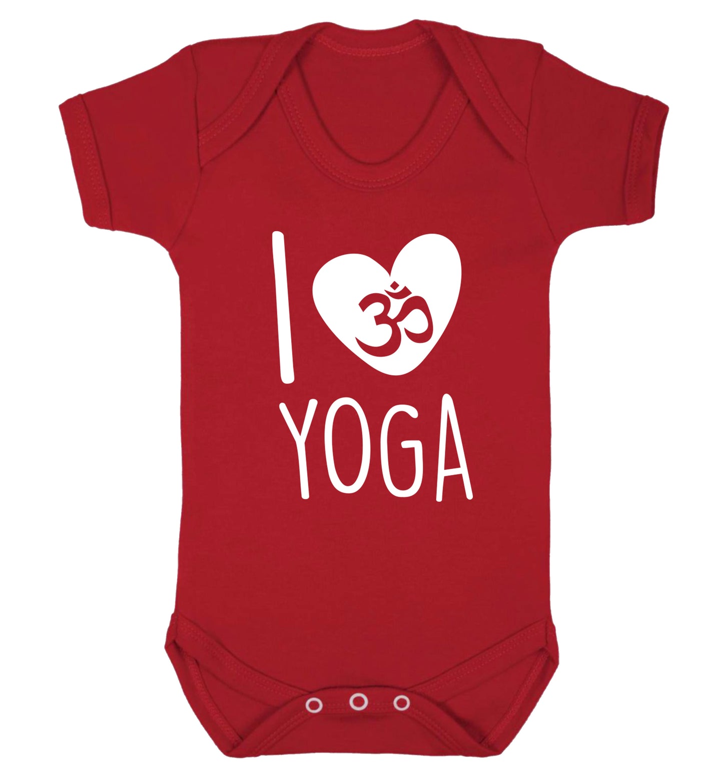I love yoga Baby Vest red 18-24 months