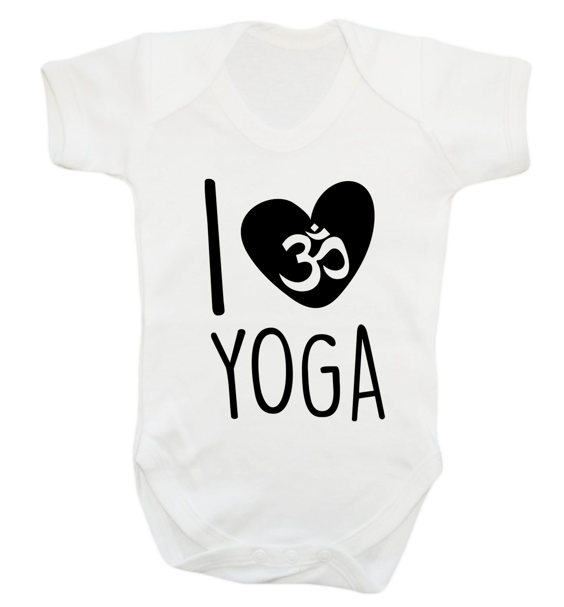 I love yoga Baby Vest white 18-24 months