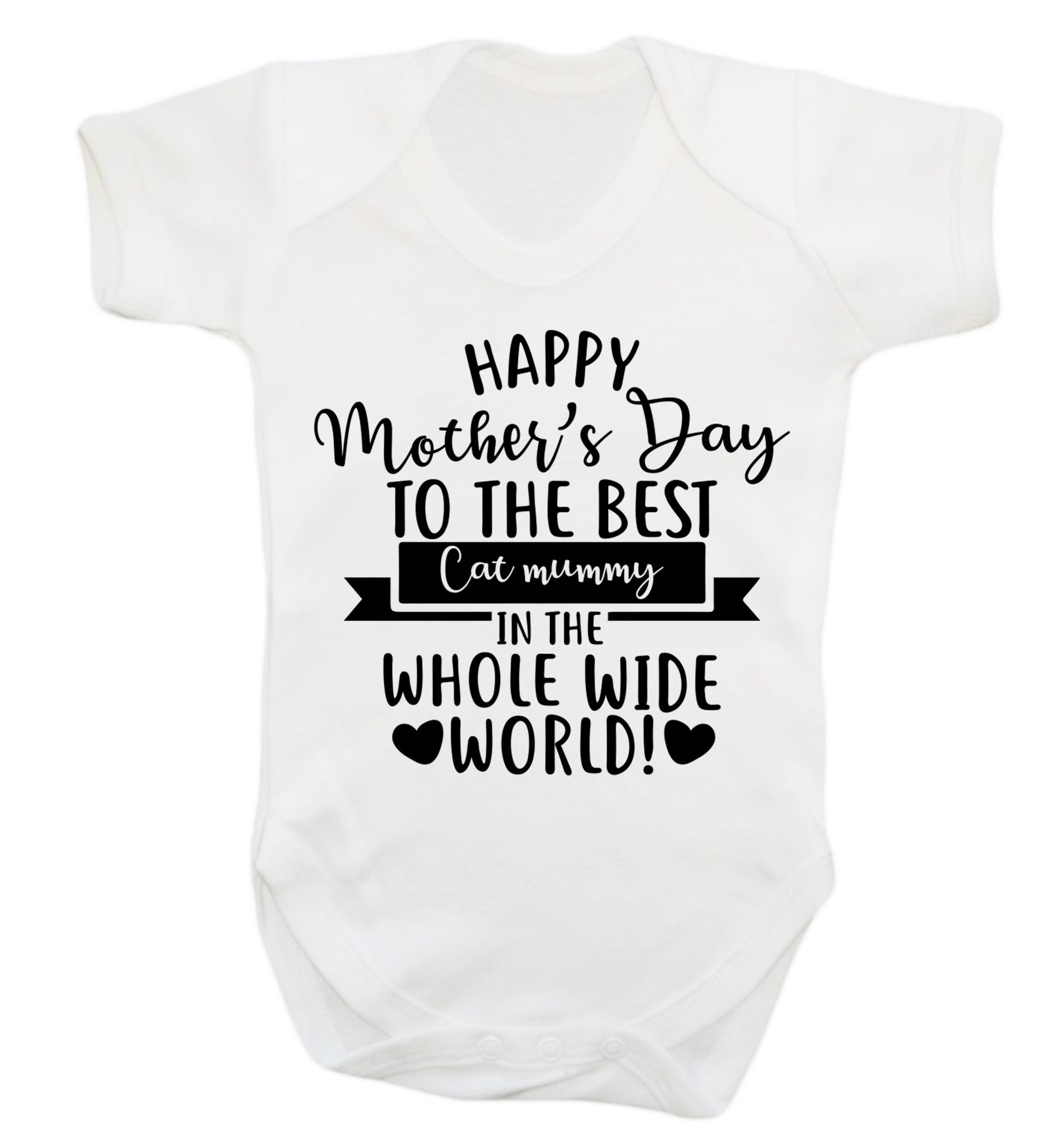 Happy mother's day to the best cat mummy in the world Baby Vest white 18-24 months