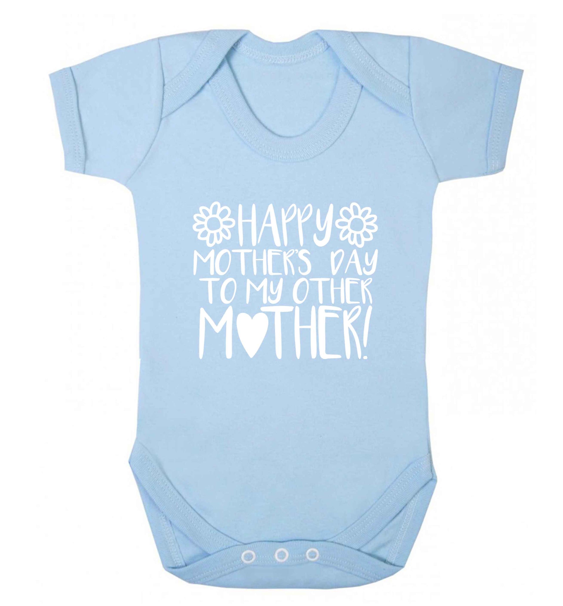 Happy mother's day to my other mother baby vest pale blue 18-24 months